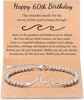 Tarsus Birthday Gifts for Women, Through The Waves of Life, Birthday Bracelet for Women Friend Sister Daughter Mom Grandma...