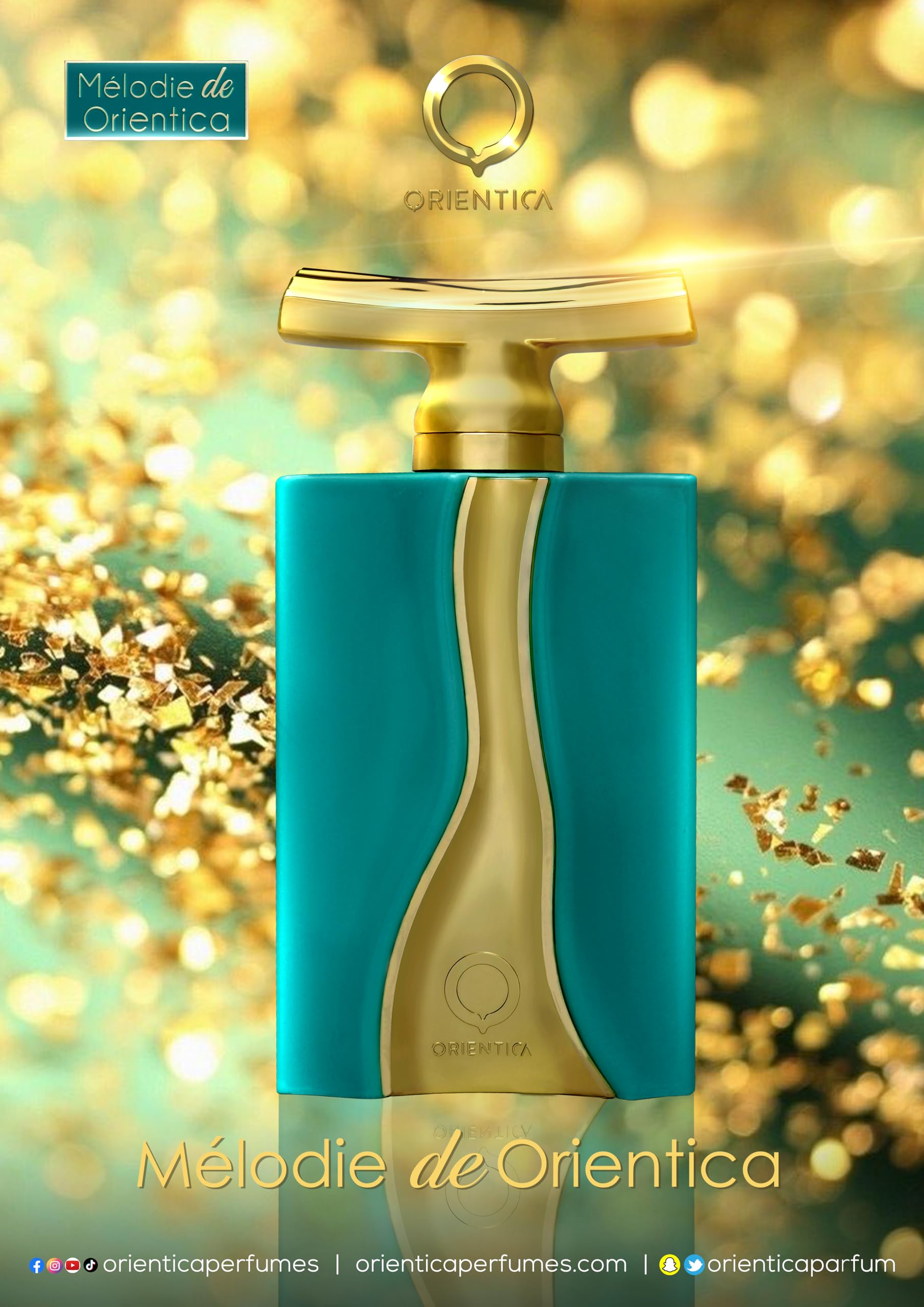 Orientica Melodie Eau de parfum en flacon vaporisateur de 90 ml | Parfum de luxe unisexe pour homme et femme | Parfum longue durée avec des notes florales, boisées, musc et ambre | Parfum exotique