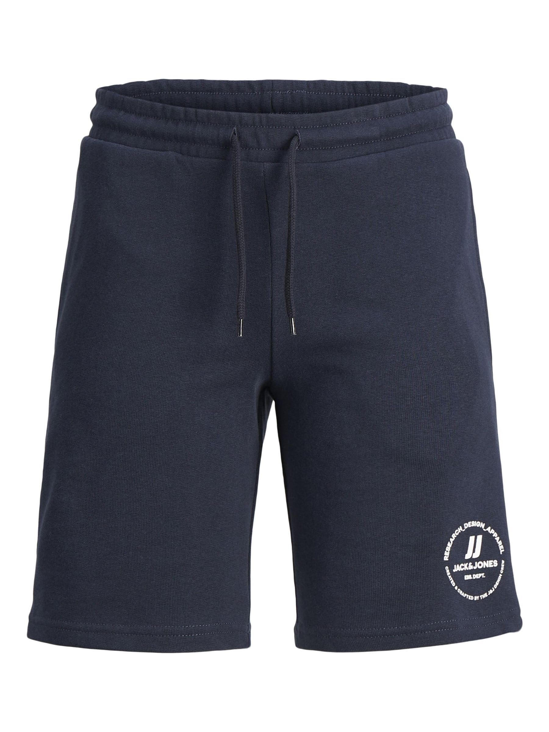 JACK & JONES Jpstswift AUT Sn Jnr Boys' Sweat Shorts, Blazer Navy, 128