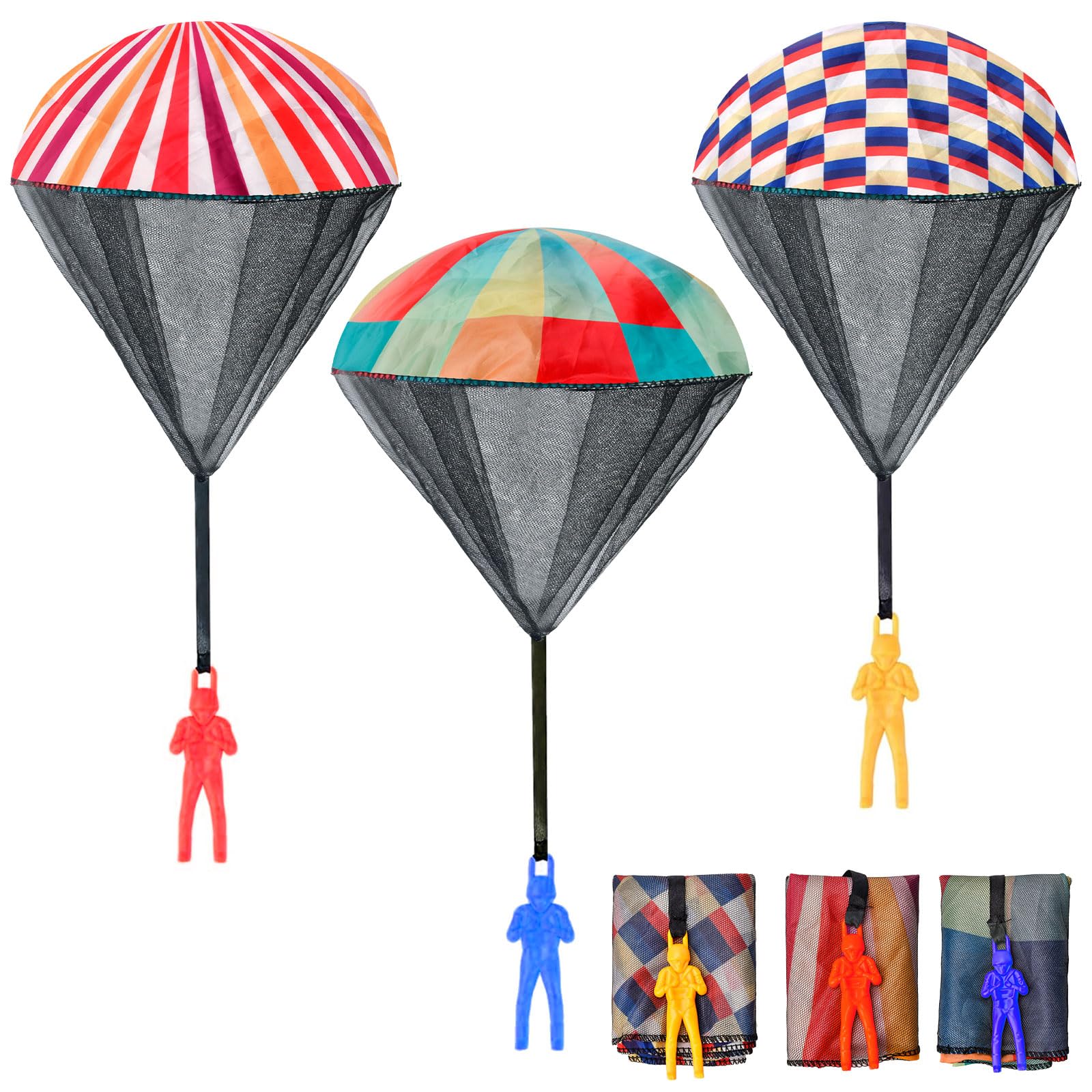Colorful Parachute Toys Stocking Stuffers for Kids 3-12 - Gifts for Boys Teens