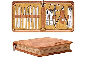 Botefei 13-piece Manicure Set: Professional Nail Care Kit for Men