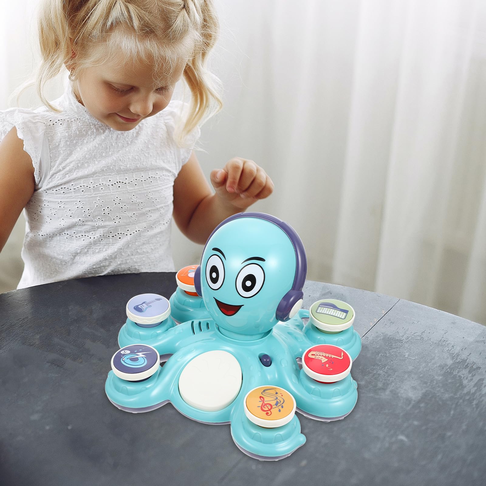 Juguete Eléctrico de Plástico Azul Musical para Niños