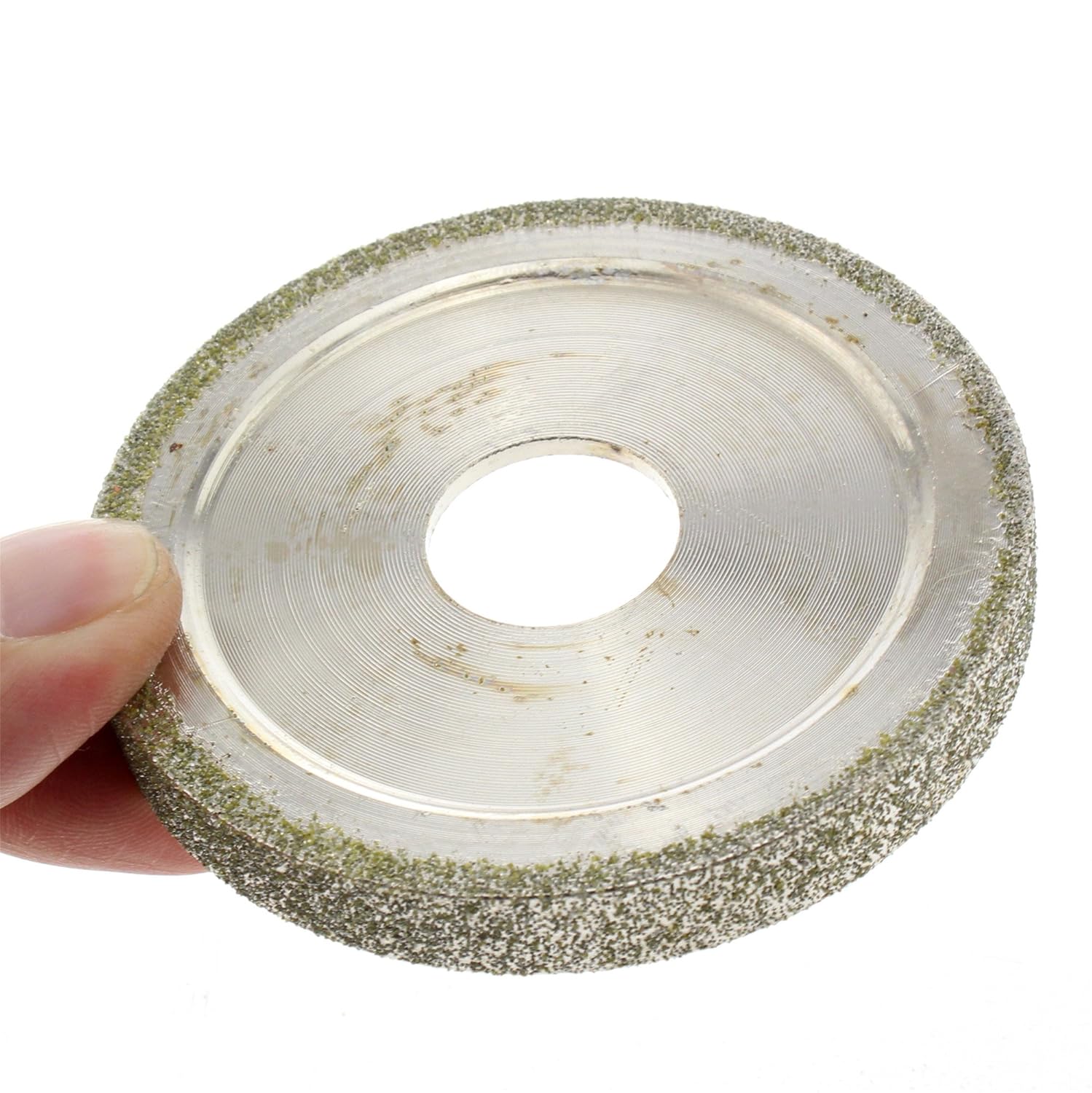 ILOVETOOL 3" inch 10mm Lapidary Electroplated Diamond Grinding Wheel for Angle Grinder Grit 80
