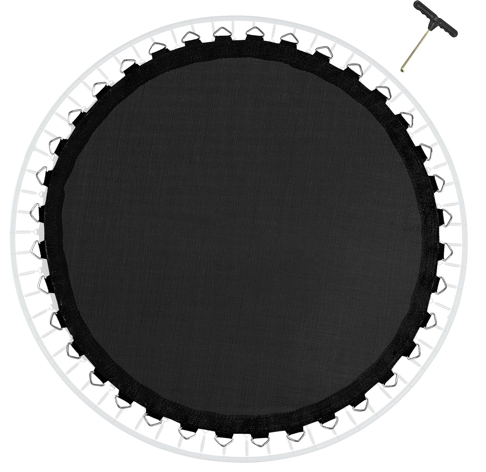 Tapis de Saut Trampoline Ø 366cm 396 427cm, Toile Trampoline Tapis de Saut de Remplacement pour Jardin Trampoline, Cousus 8 Fois Résistants Aux UV 16.5 cm Ressorts, Résistant Aux UV