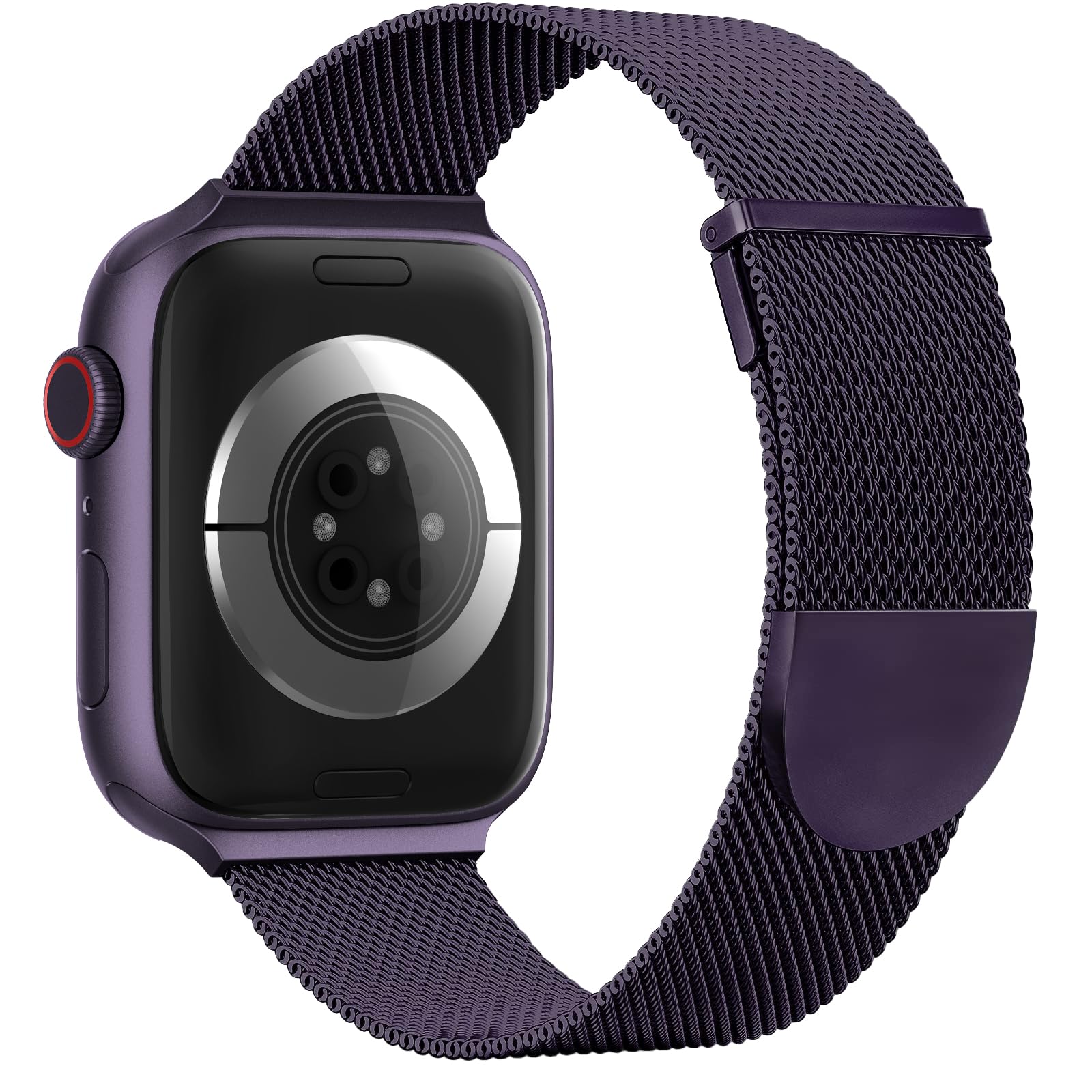 Higgs Strap Compatible with Apple Watch Straps 42mm 46mm 45mm 44mm 41mm 40mm 38mm 49mm for Women Men, Dual Magnetic Adjustable Metal Band for iWatch Series 11 10 9 8 7 6 5 4 SE Ultra 3 2 1 — view 20