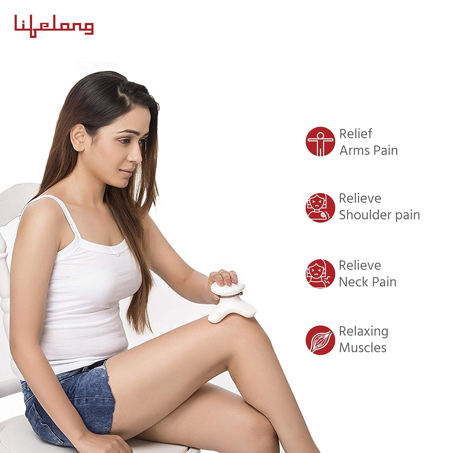 Lifelong Llm270 Powerful Handheld Electric Manipol Massager| Massager For Pain Relief|Massage At Home (Brown, 1 Year Warranty) & Llm09 Mini Head & Body Massager, Brown Lifelong Llm270 Powerful Handheld Electric Manipol Massager| Massager For Pain Relief|Massage At Home (Brown, 1 Year Warranty) & Llm09 Mini Head & Body Massager, Brown