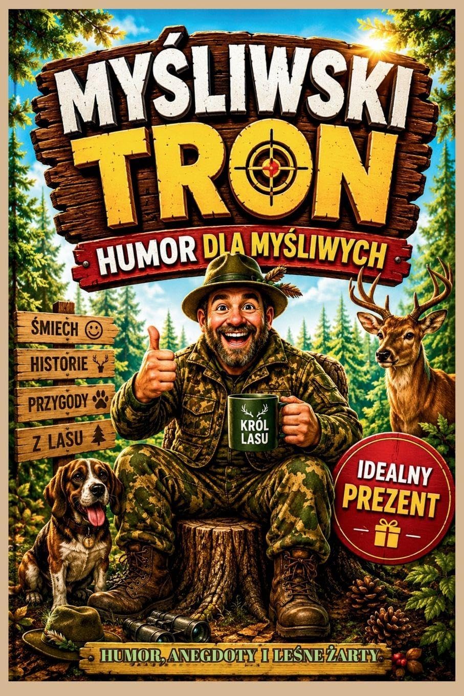 Myśliwski Tron: Humorystyczna książka dla myśliwych , Idealny prezent dla myśliwego - Historie idealne tam, gdzie nawet król chodzi piechotą