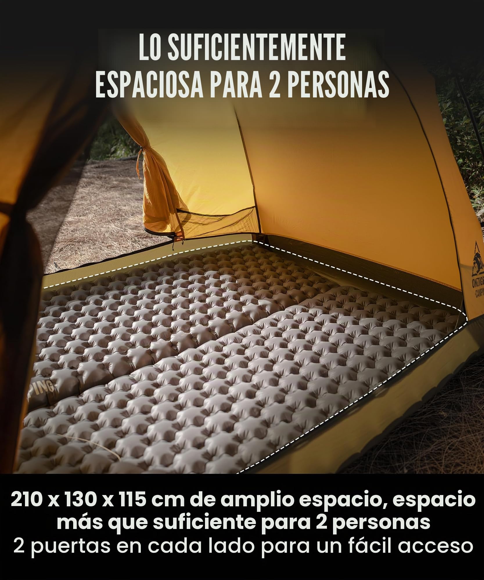 OneTigris Stella - Mochila para tienda de campaña, ligera, 3000 mm, resistente al agua, 4 estaciones, tienda de campaña para exteriores, senderismo, montañismo