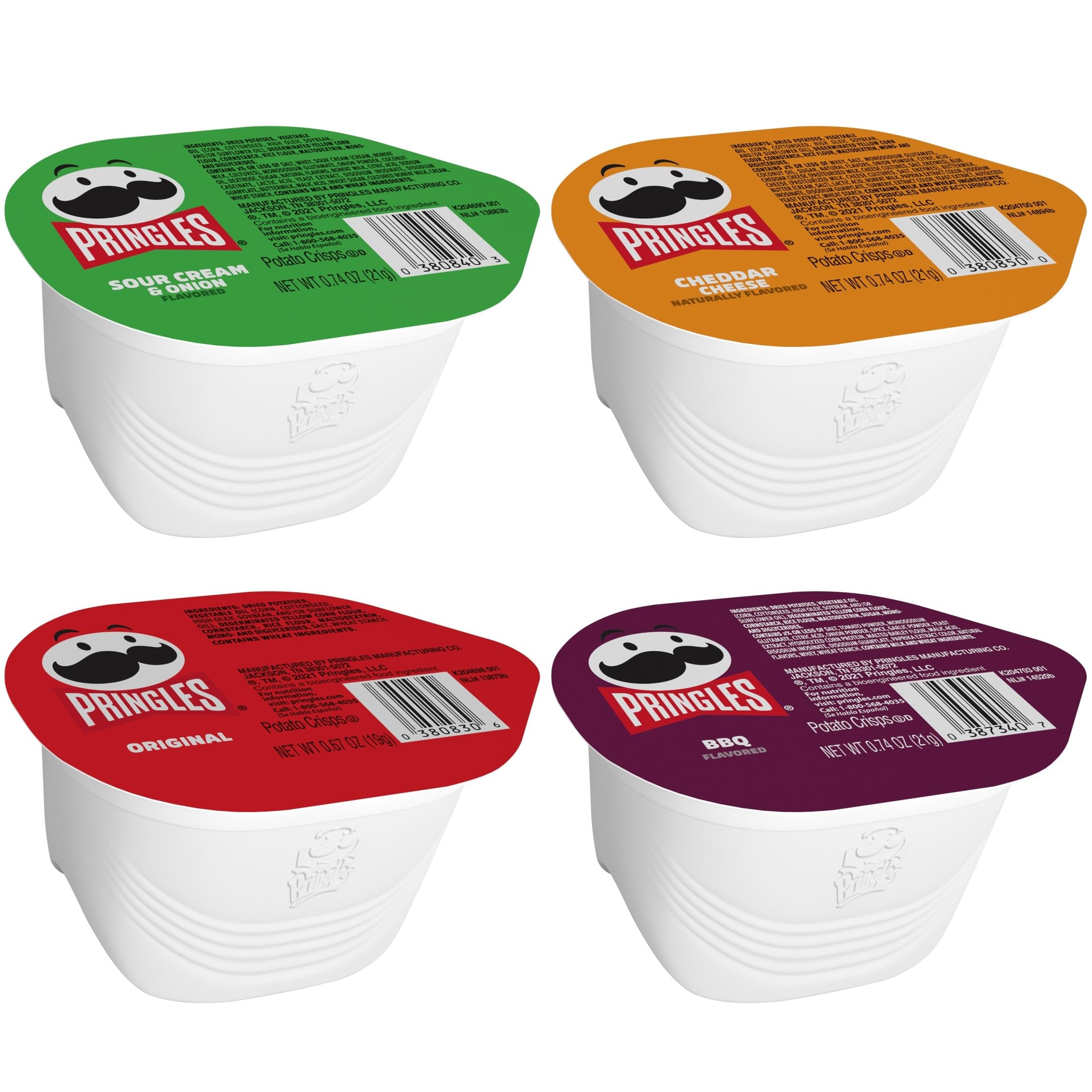 Pringles Chipsy ziemniaczane, zestaw różnych przekąsek, przekąski, pudełko na lunch, kubek 20 ml (36 filiżanek)