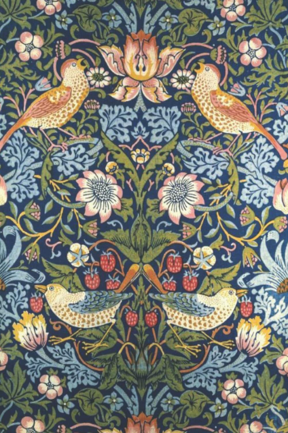 William Morris: Strawberry Thief - 6x9' Lined Notebook