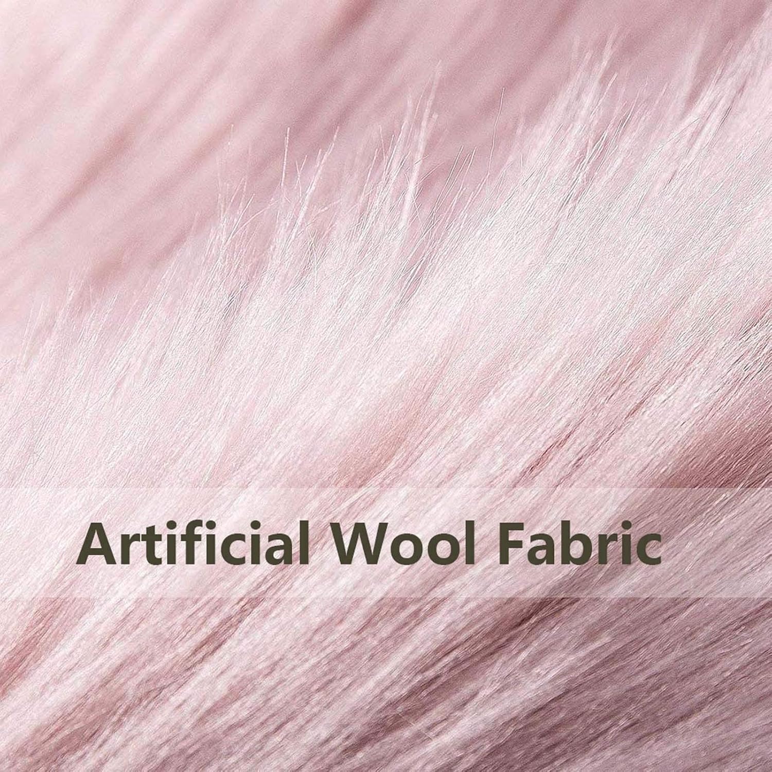 Faux Fur Sheepskin Rug 1.6x1.6 Feet, Fluffy Area Rugs Seat Cover Floor Mat Carpet for Bedroom Living Room, Chair Cover Couch Pad Shaggy Plush Area Carpet