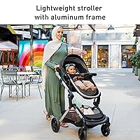 Vista 6 de Graco Modes Nes Sistema de viaje 3-en-1 modular, asiento de auto para bebé y carriola combinados, portabebés ajustables Slide2Me para asiento