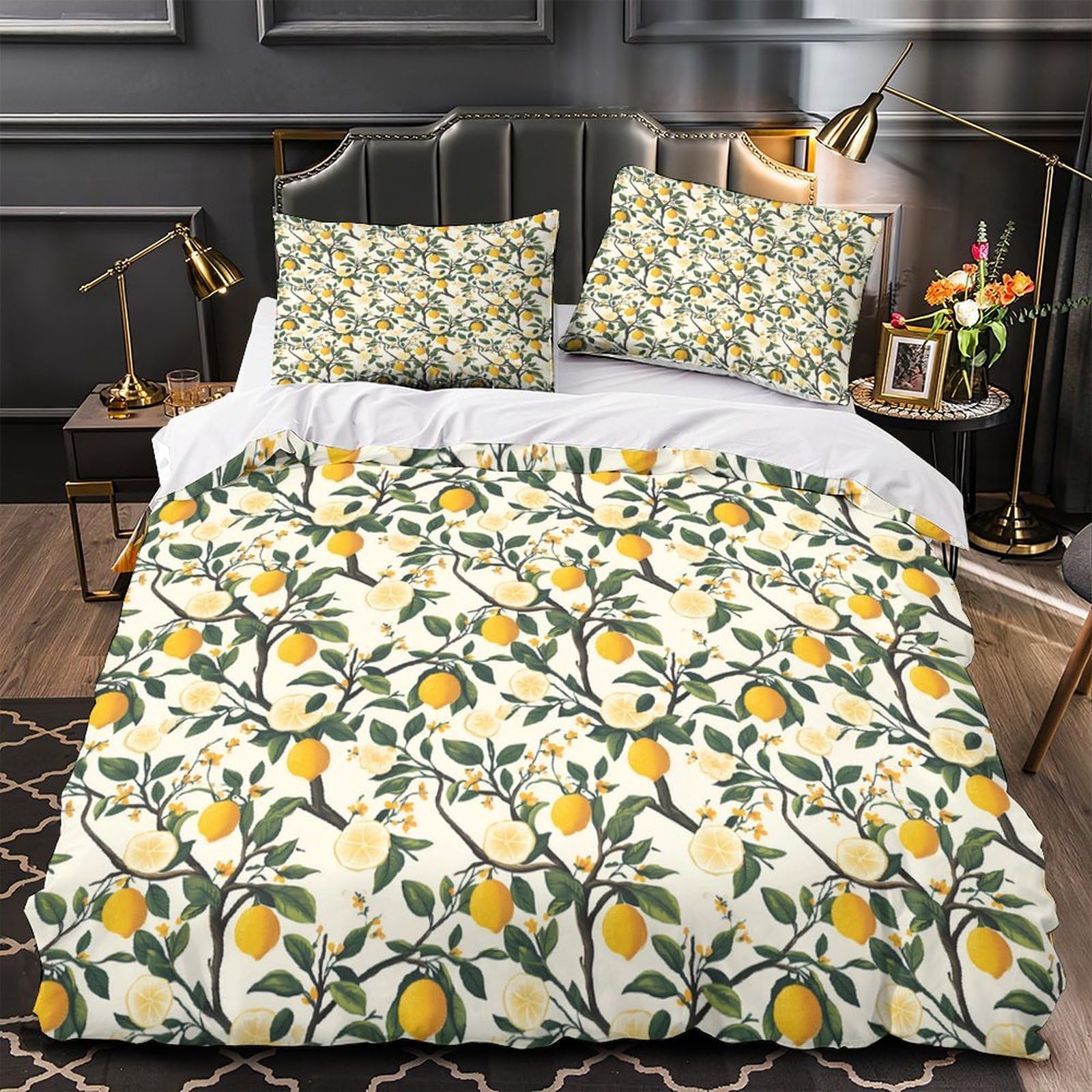 Housse de Couette Fermeture Éclair Facile pour Grand Lit Super King 260x220