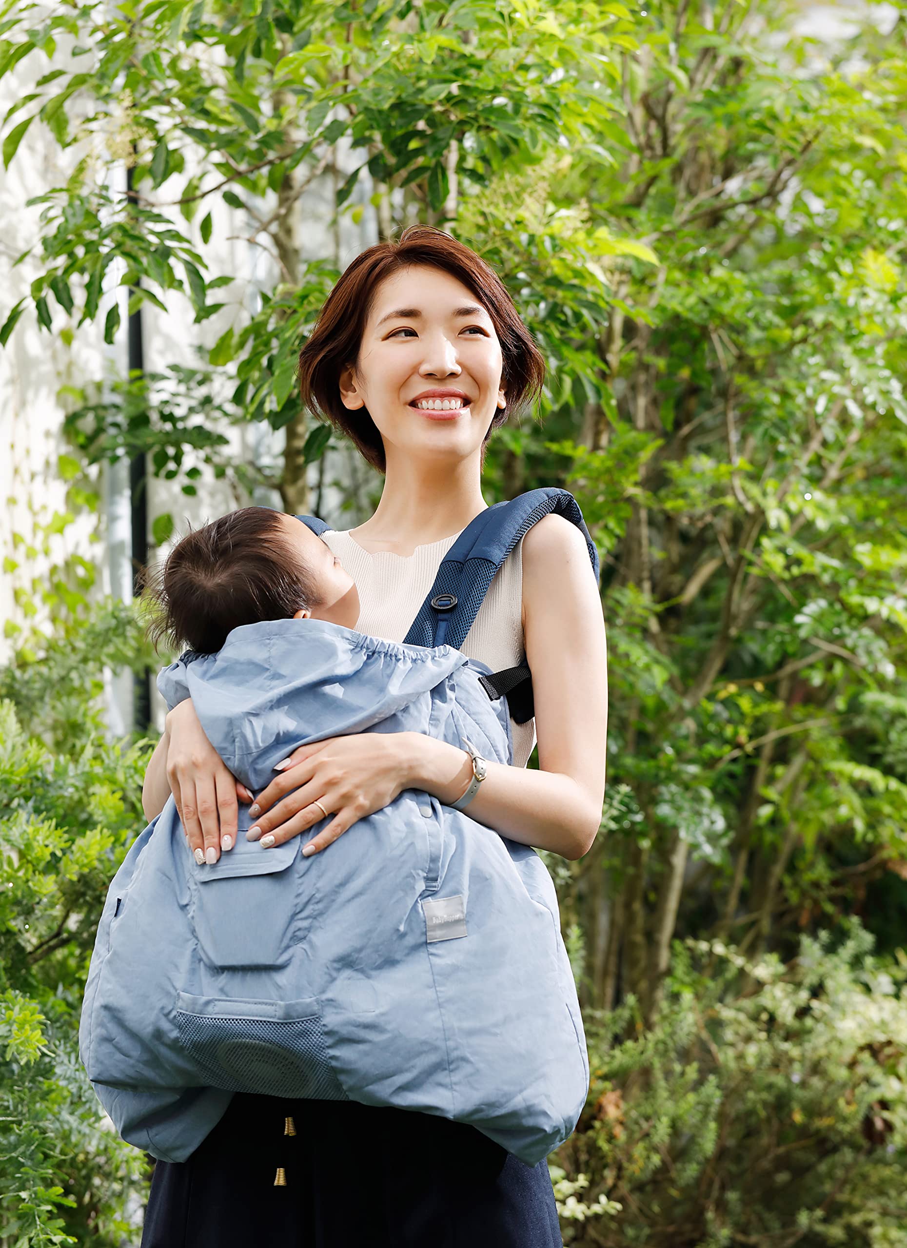 Babyhopper ベビーホッパー 空調 抱っこ紐カバー　ブルー Amazon | BabyHopper ベビーホッパー 空調抱っこひもカバー