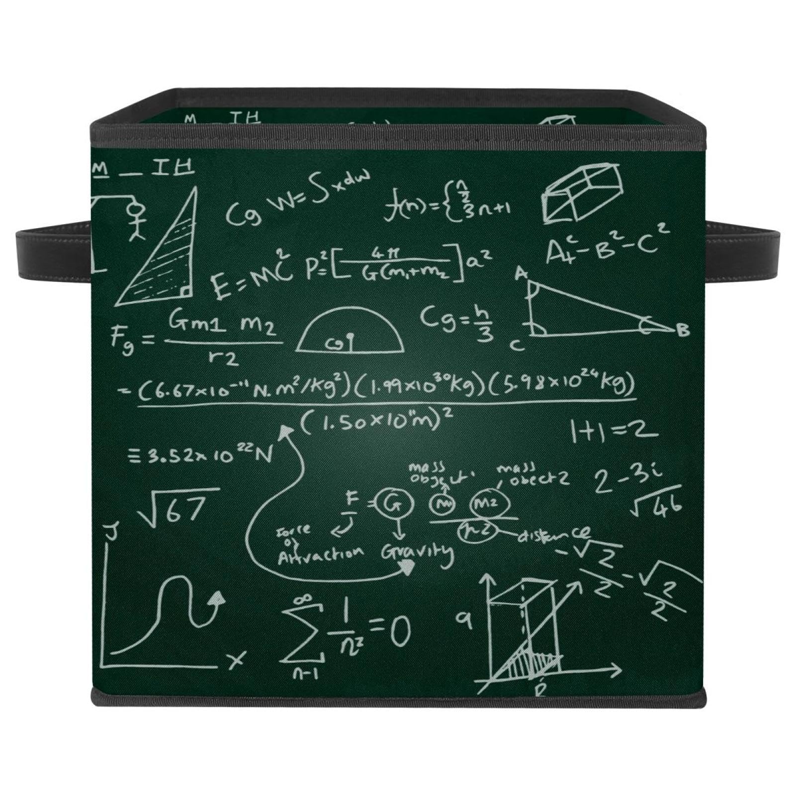 Cube de rangement imprimé science pour jouets et chambre d'enfant