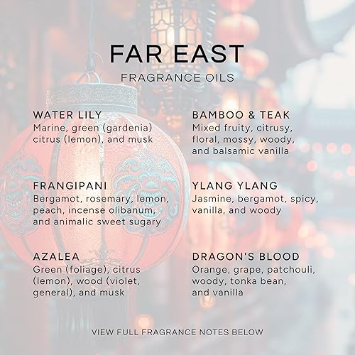 Miniatura 2 de Eternal Essence Oils Far East - Juego de 6 aceites aromáticos de primera calidad, incluye aceites perfumados de lirio de agua, bambú y teca,