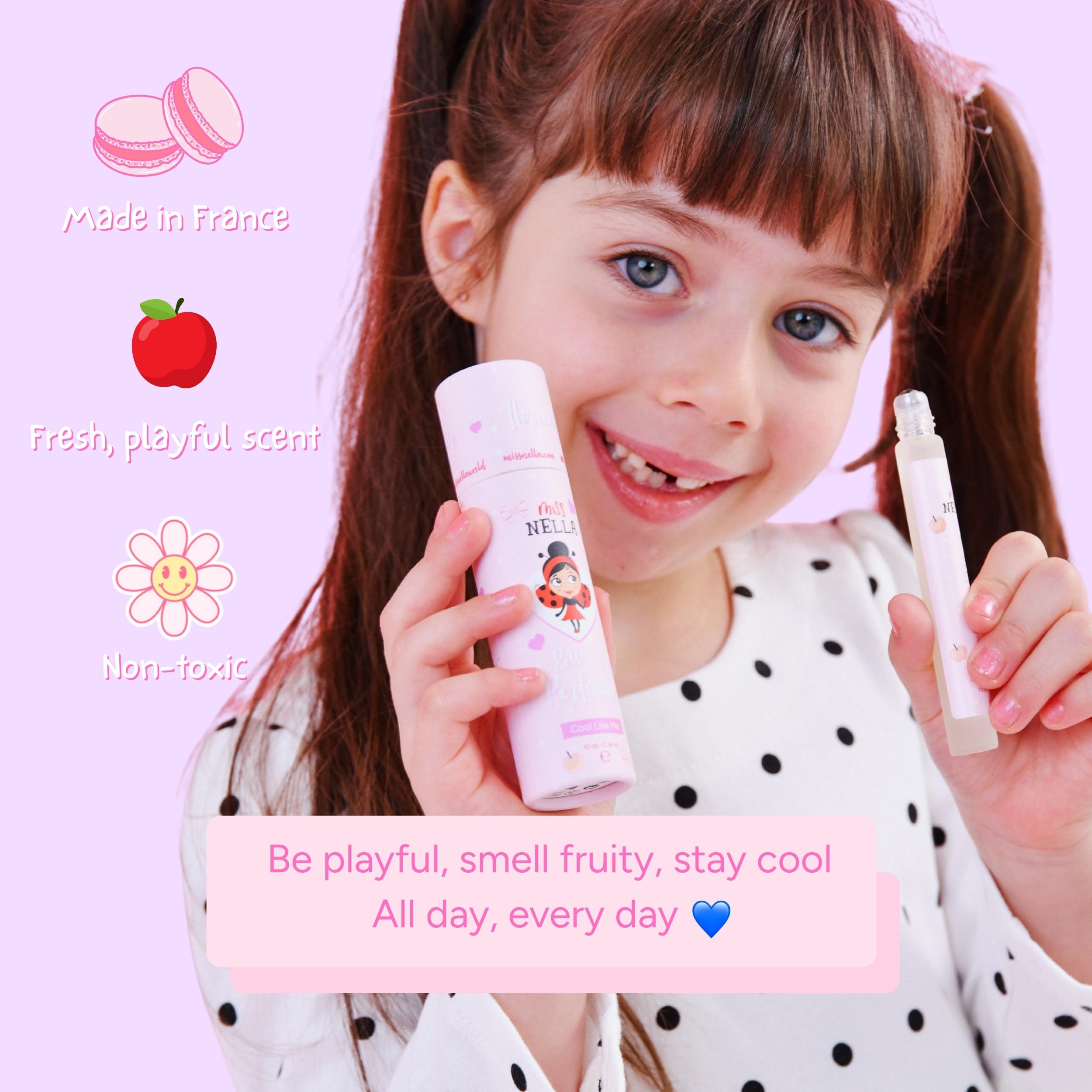Miss Nella Cool Like Me- Olio profumato, delicato e non tossico per bambini, formula a base naturale