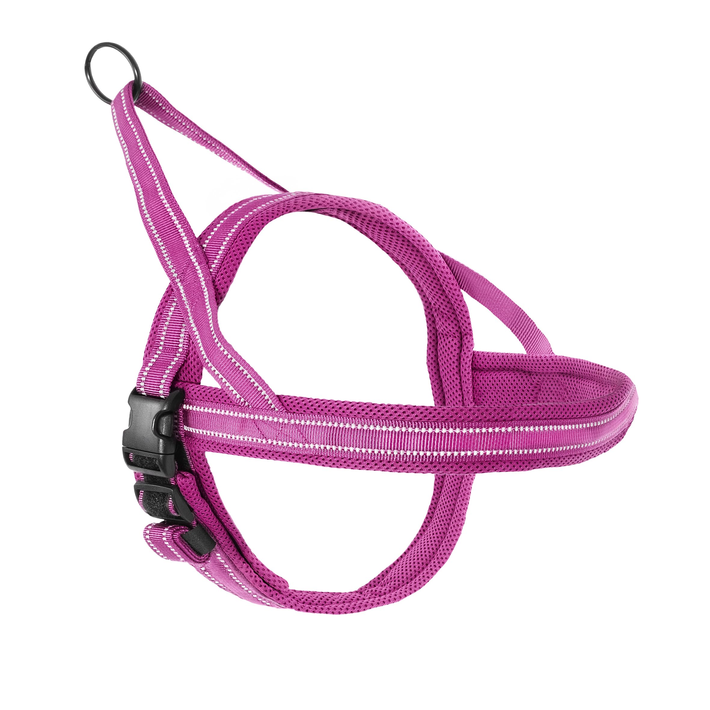 Record Dolomiti Dog Harness - Pink - Size 2XS - Circumference 42-50 cm - Material: Nylon Braided with 3M ScotchLite Reflective Bands