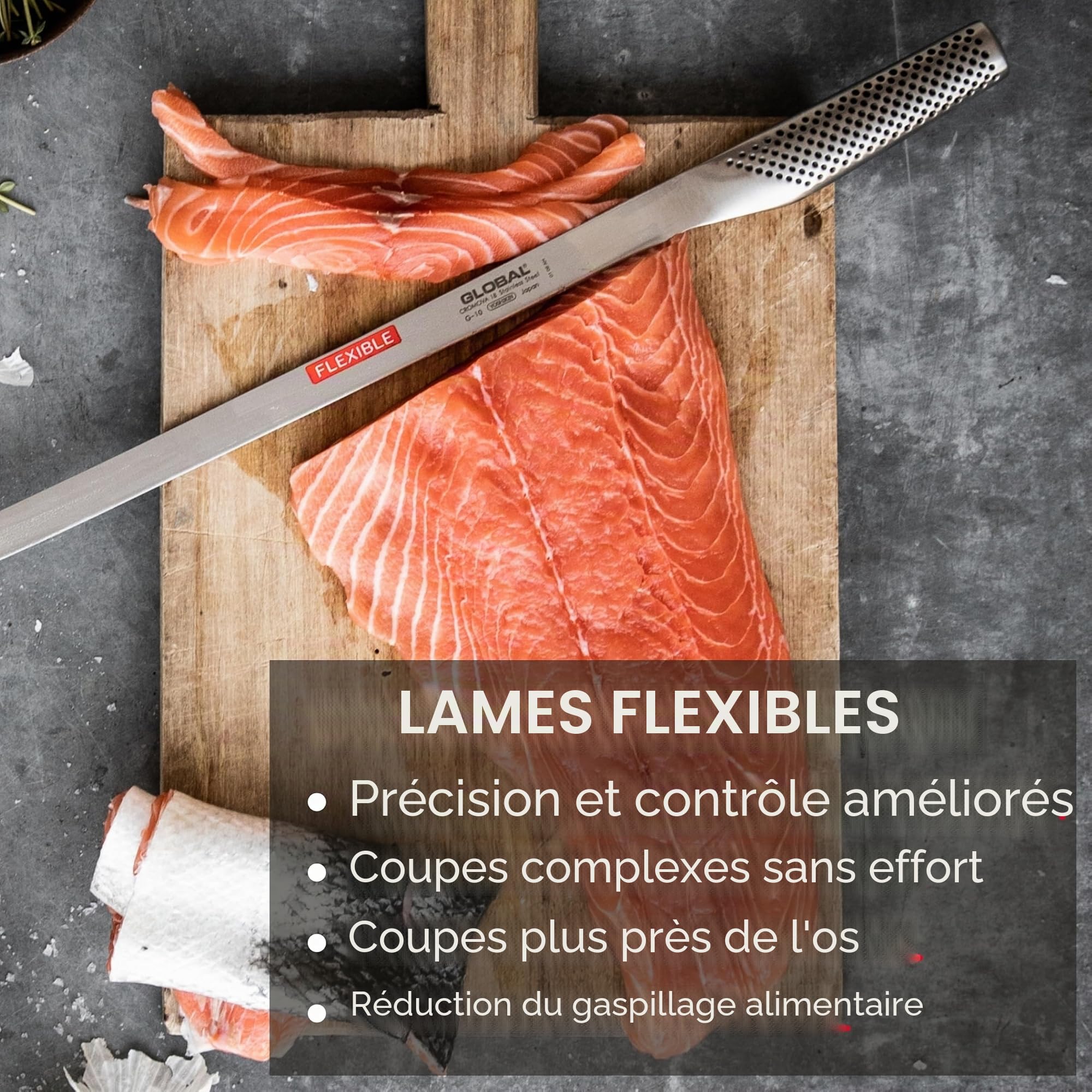 Global - G-20 - Couteau Flexible - 21 cm