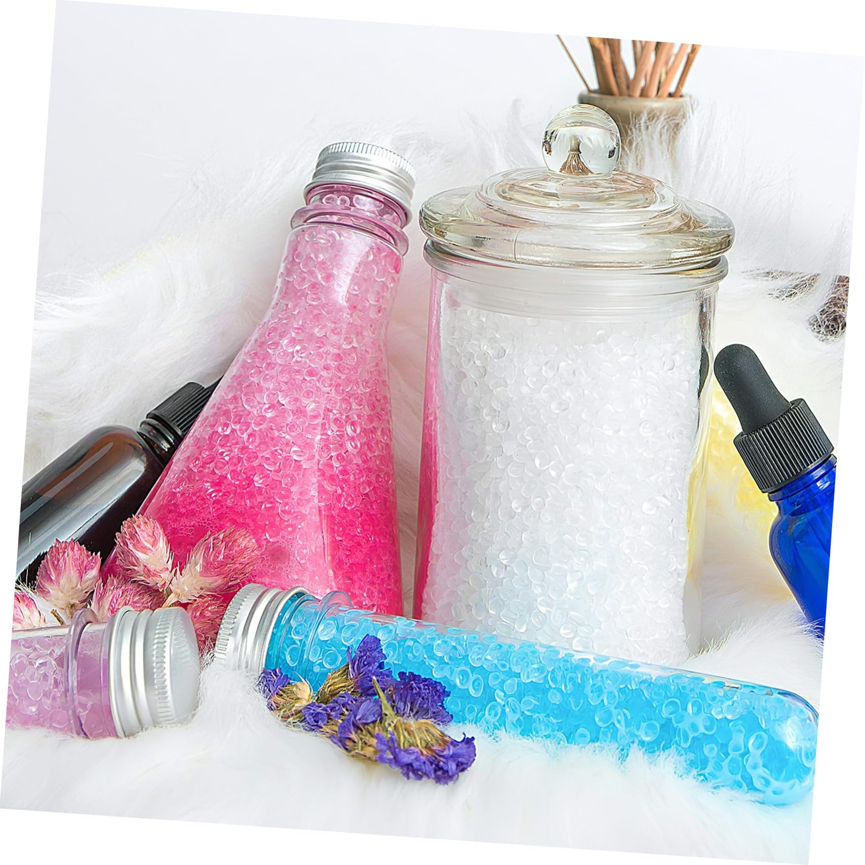 Perline Eva senza Profumo per Deodorante Ambiente Auto, Buona Flessibilità, Colore Bianco, Confezione da 1 Sacchetto, per Freschezza senza Aroma