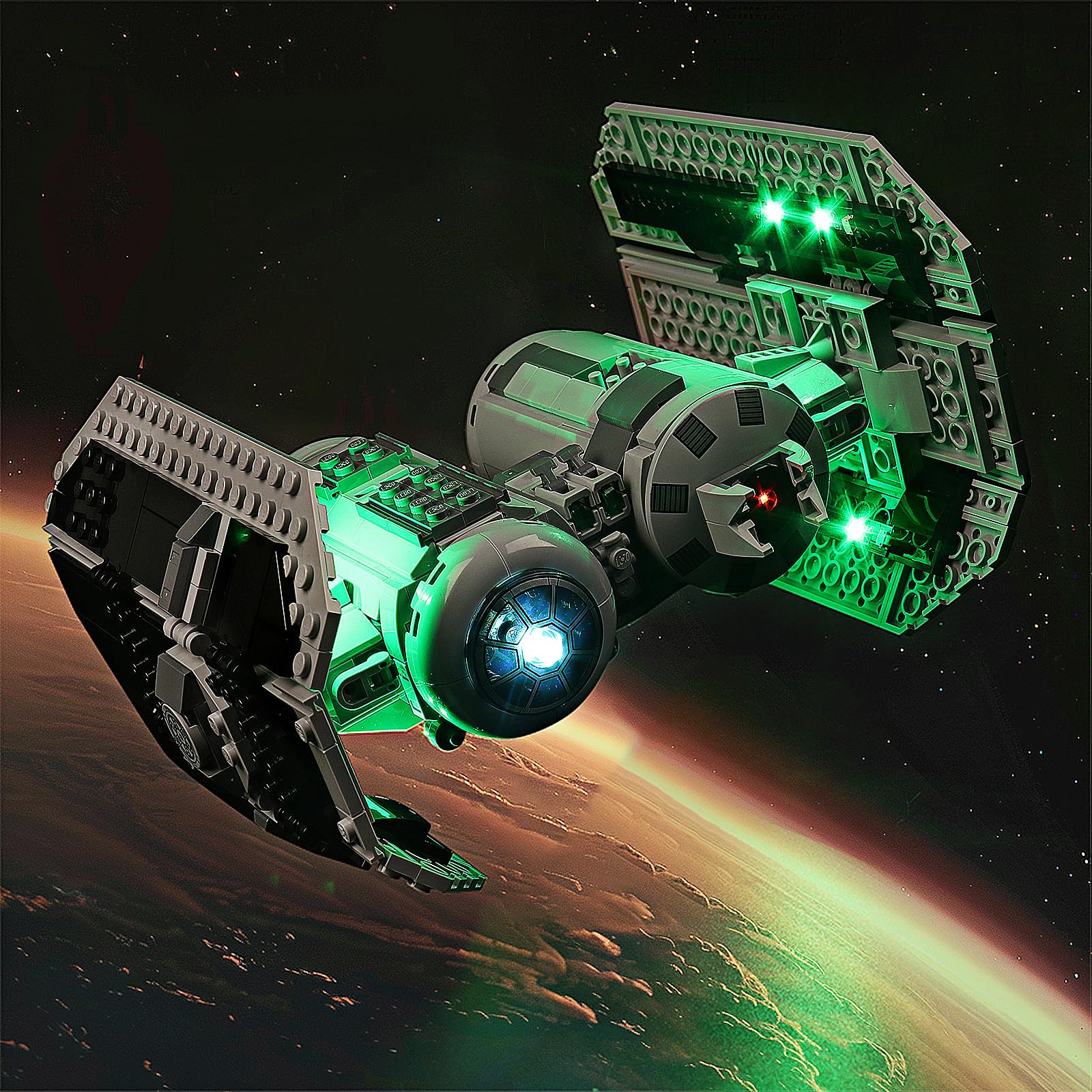 BRICKSHINING LED Lighting Compatible with Lego TIE Bomber 75347, Light Kit Compatible with Lego 75347, Giving Light to Model, NOT Included The Model Set(Classic Edition)