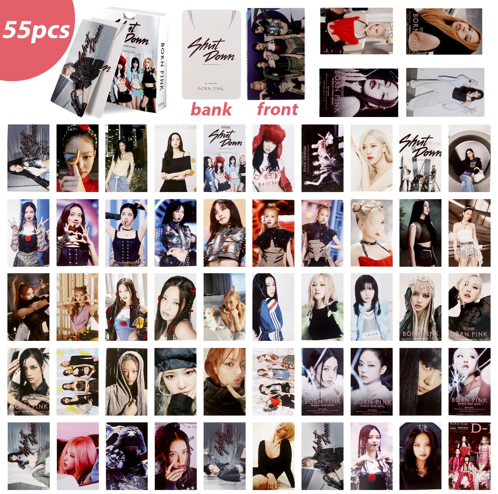 Set 95 Photocards BP Con 40 Adesivi – Carte Da Collezione Artistiche Per Album E Decorazione, Regalo Perfetto Per Fan
