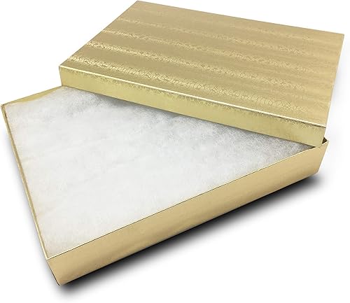 Miniatura 9 de The Display Guys, Paquete de 25 cajas de cartón de papel de cartón relleno de algodón de 7 18 x 5 18 x 5 18 pulgadas, caja de regalo (#75)