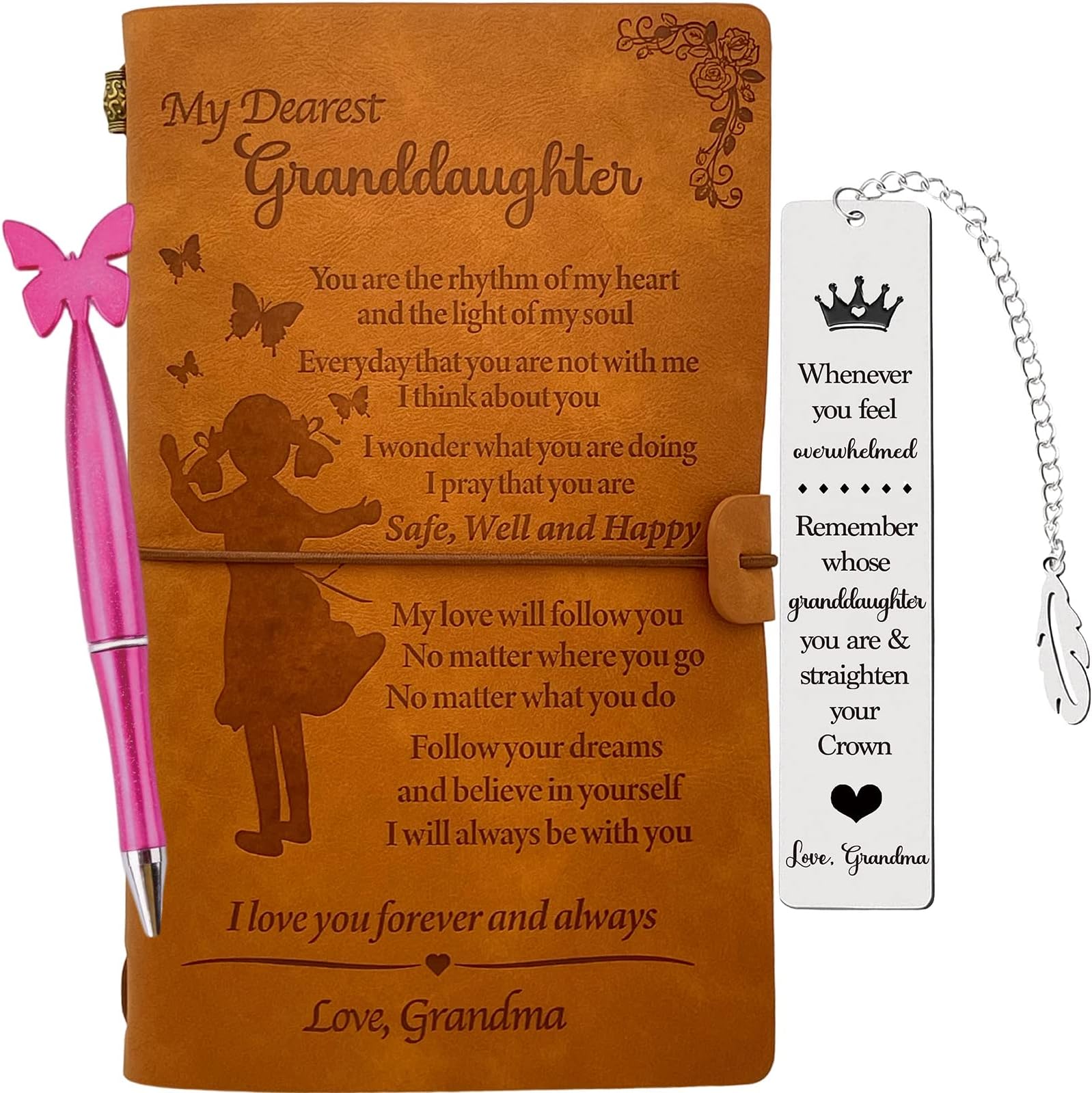 Granddaughter Journal from Grandma, Granddaughter Bookmark