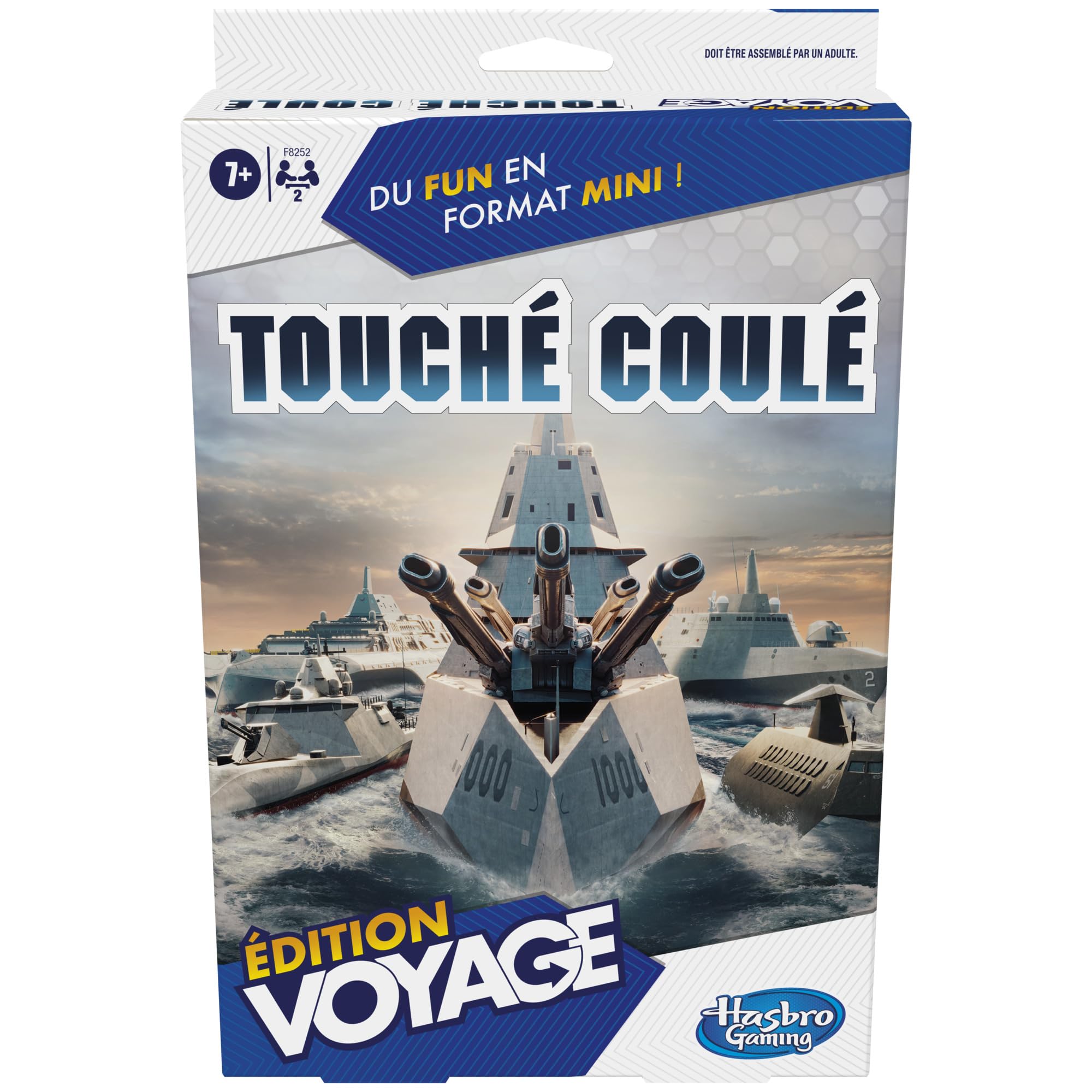 Hasbro Gaming Cast Touch, Travel Edition, Portable Game for 2 Players, Travel Game, Game for Kids Ages 7 and Above (French Version)