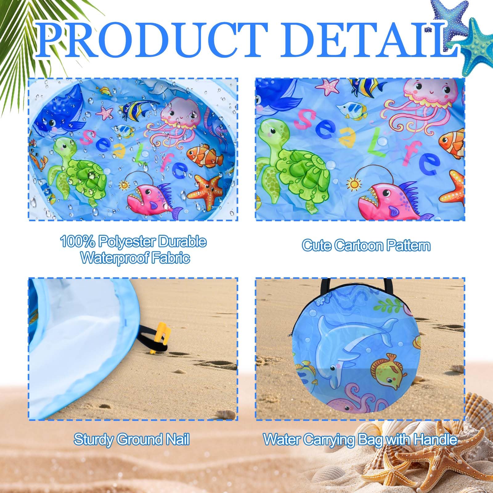 Pop up Baby Beach Pool, Dia 39