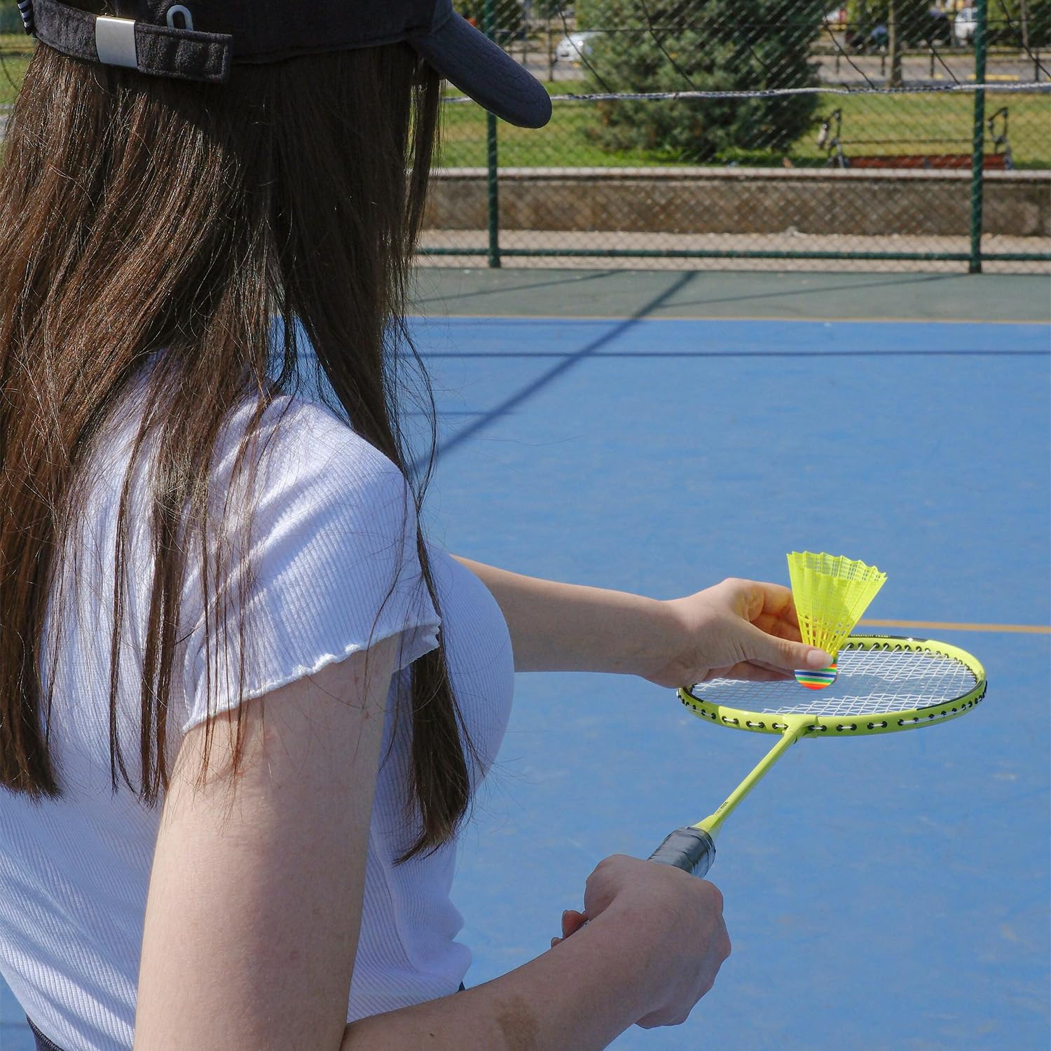 chenyu 20 Pezzi Volano Badminton Volani Plastica Badminton Colori Palline da Badminton Stalla e Durevole Palle di Badminton per Allenamento e Competizione Interni e Esterni Sport