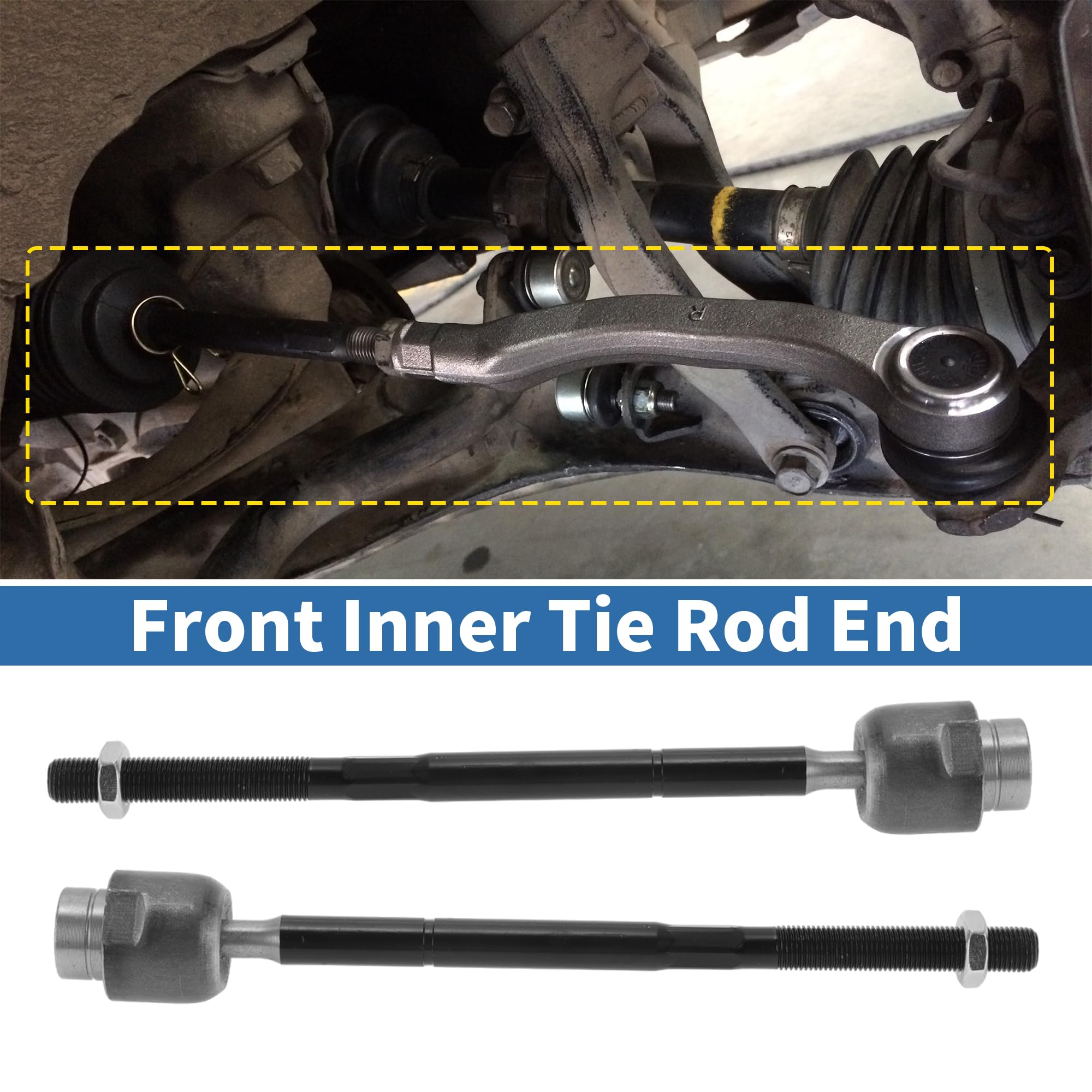 tie様 Amazon.com: X AUTOHAUX 2 Pcs Front Inner Tie Rod Ends Kit