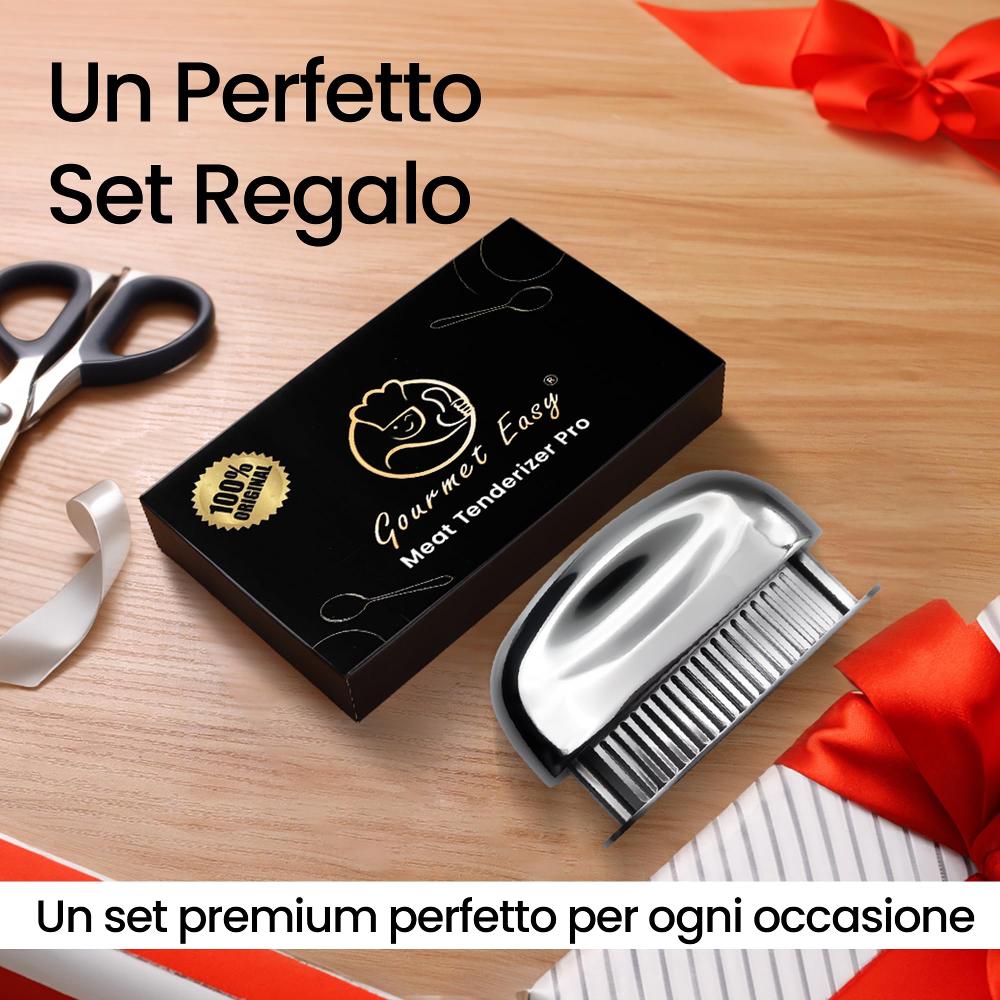Batticarne con lame ultra-affilate - Batticarne acciaio inox Steaker in acciaio inossidabile al 100% - Batticarne per intenerire manzo/pollo/maiale/bistecca- Batti carne cucina professionalelavabile