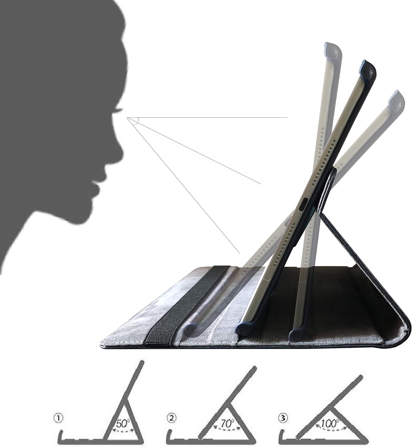 iPad 10.2 Case iPad 9th Generation 2021/ iPad 8th Generation 2020/ iPad 7th Generation 2019, 360 Degree Rotating Stand Case Protective Cover with Auto Sleep/Wake Function (Pear Flower)