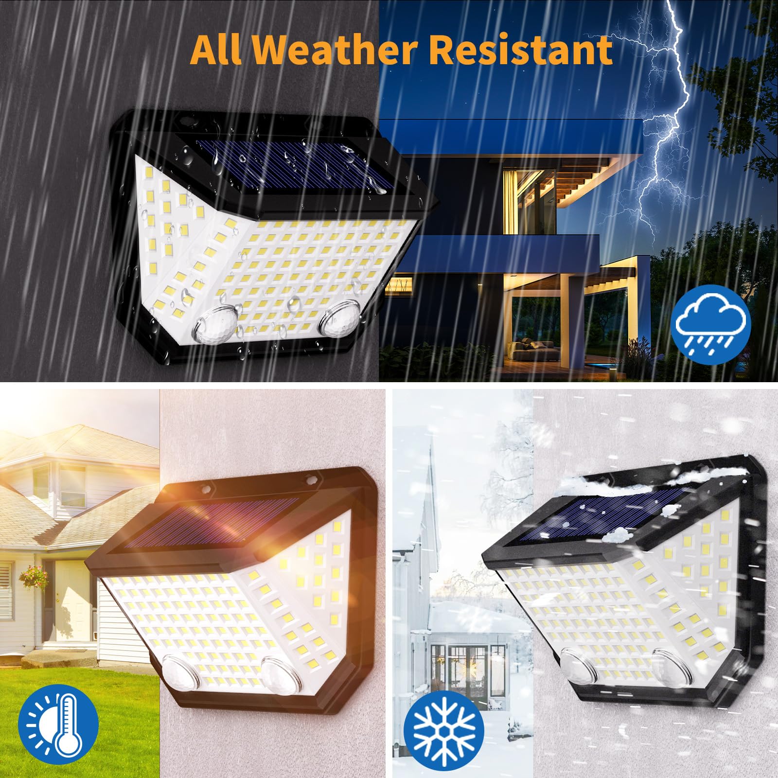K KASONIC Luces Solares con Sensor Dual para Cercas, 6500K Impermeables con Ángulo de Iluminación Amplio de 300° para Jardín, Paquete de 4 Luces Solares de Paso para Exteriores para Casa