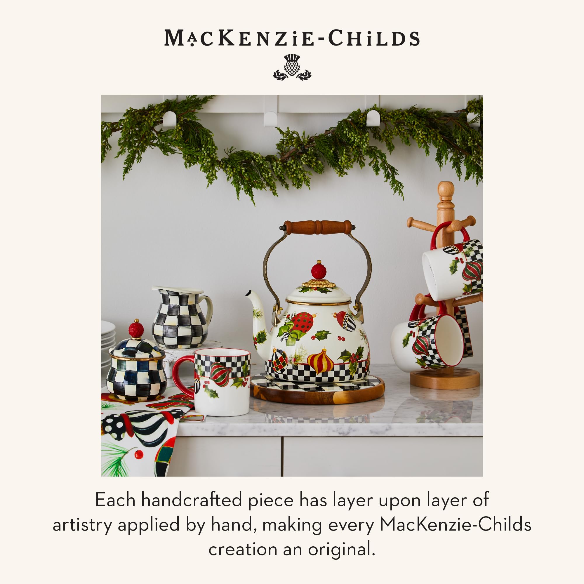 Amazon.com: MACKENZIE-CHILDS Set of 2 Tempered Glass Cutting
