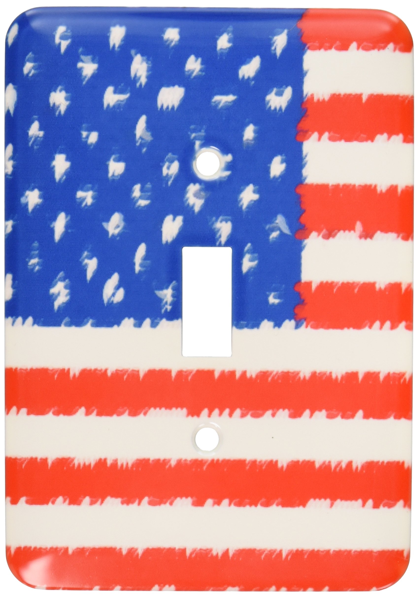 3dRose lsp_43971_1 Painted American Flag Toggle Switch