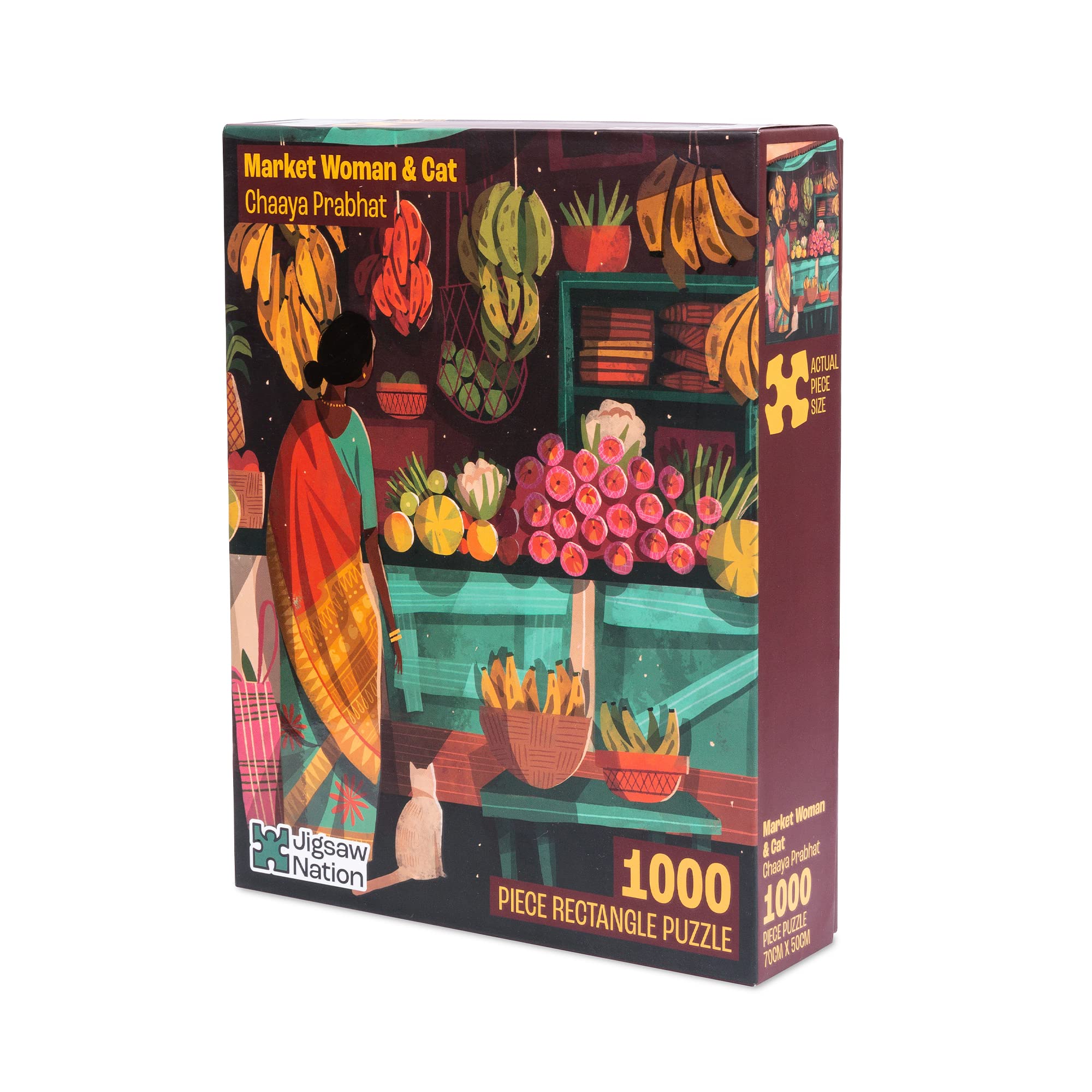 Jigsaw Nation Jigsaw Puzzle 1000 Pieces- Market Woman & Cat Theme Fun & Challenging Mind Games Puzzle Game Activity for Adults & Kids - Educational Toy for Having Realistic Illustration, Focus, Memory, Mental Boost (B0BD2F4FST) Amazon Price History, Amazon Price Tracker