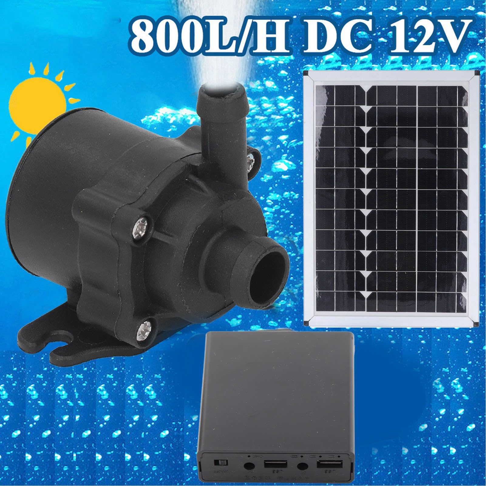 Irfora Pompa Solare per Acqua con Efficienza da 20W