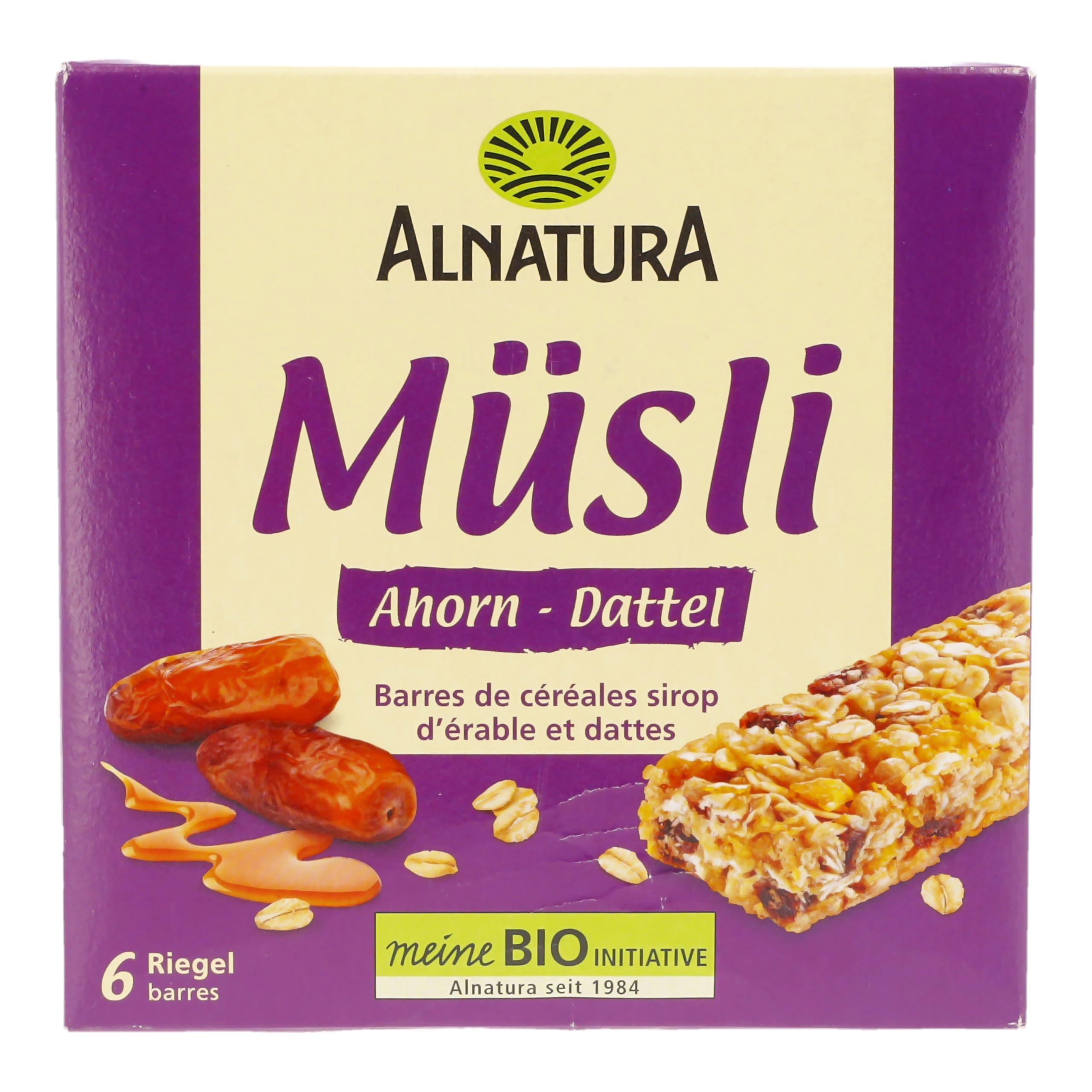 Alnatura Bio Ahorn-Dattel Müsli-Riegel, 150g
