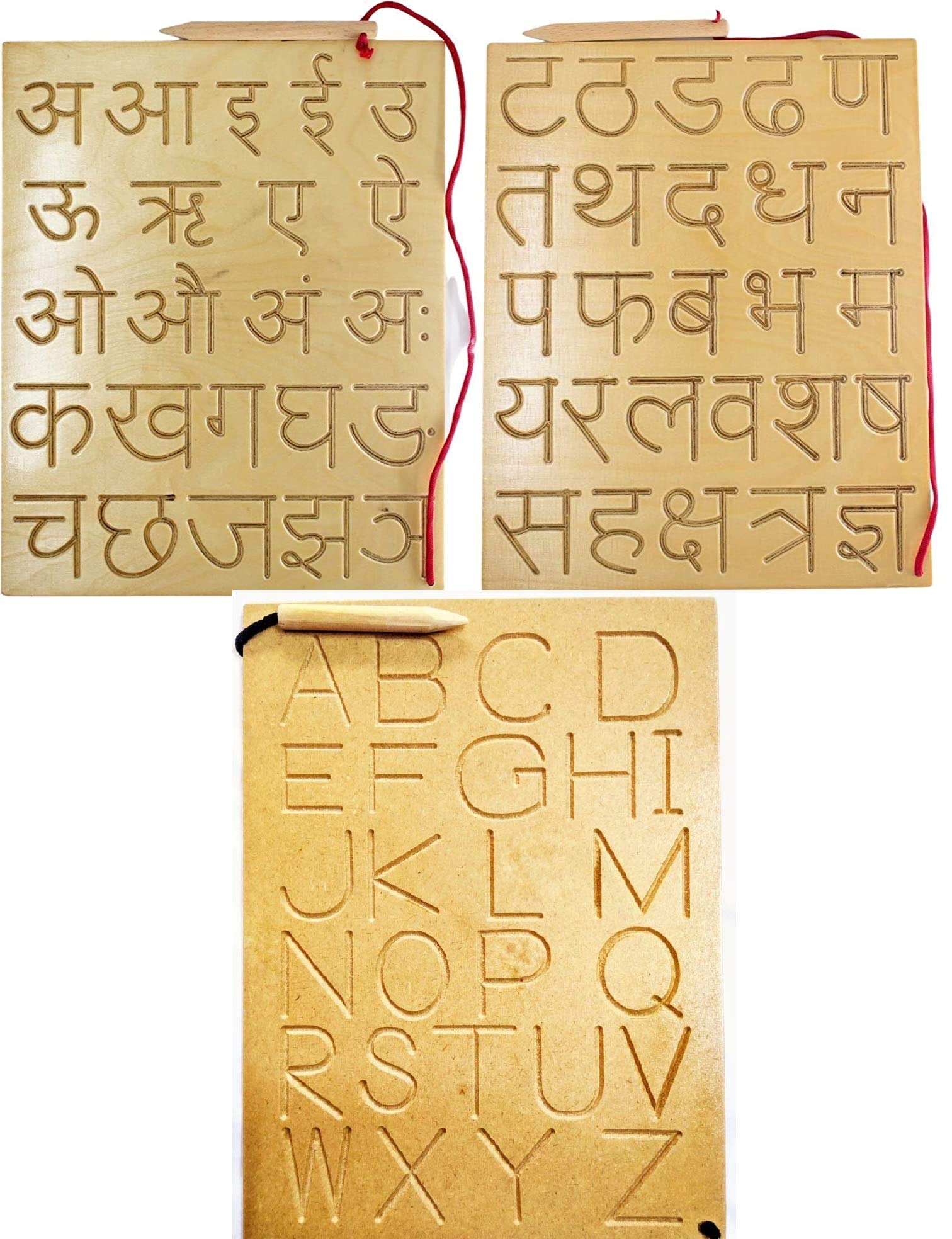 FunBlast Writing Practice Hindi & English Alphabet Tracing Boards for Kids Learning Toys for 3+ Years Old Kids Boy Kids - Multicolor (B08XY4B932) Amazon Price History, Amazon Price Tracker