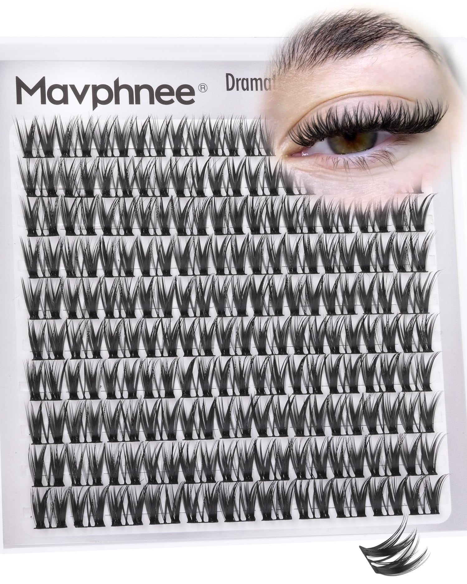 Photo 1 of Mavphnee Flaunt Lash Clusters 10mm Wispy Eyelash Extensions