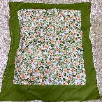 Amazon.co.jp: 昭和レトロポップ グリーン 花柄 座布団カバー 座