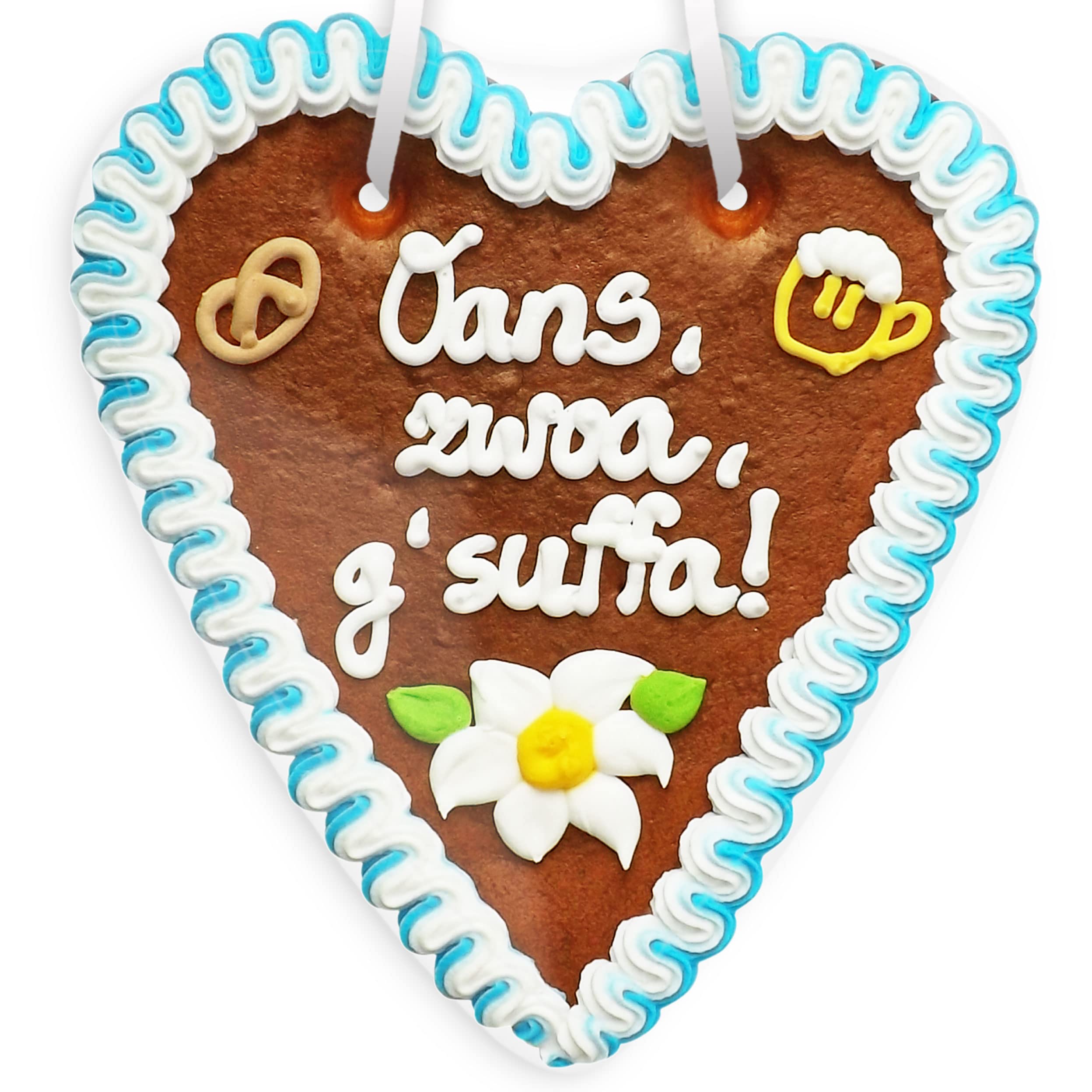 Lebkuchenherz, 18cm - Herzlichen Dank - als Geschenk und zum essen (1x170g) - 2