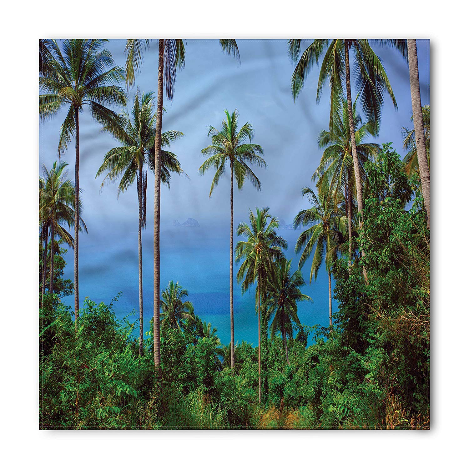 Sloth Bandana, Mother Baby and Flowers, Unisex Head and Neck Tie, Printed Unisex Bandana Head and Neck Tie Scarf Headband, Multicolor