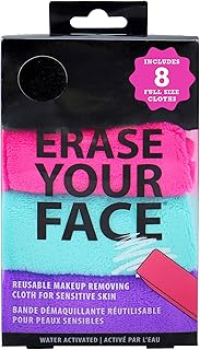 Erase Your Face, paños desmaquillantes, negro...