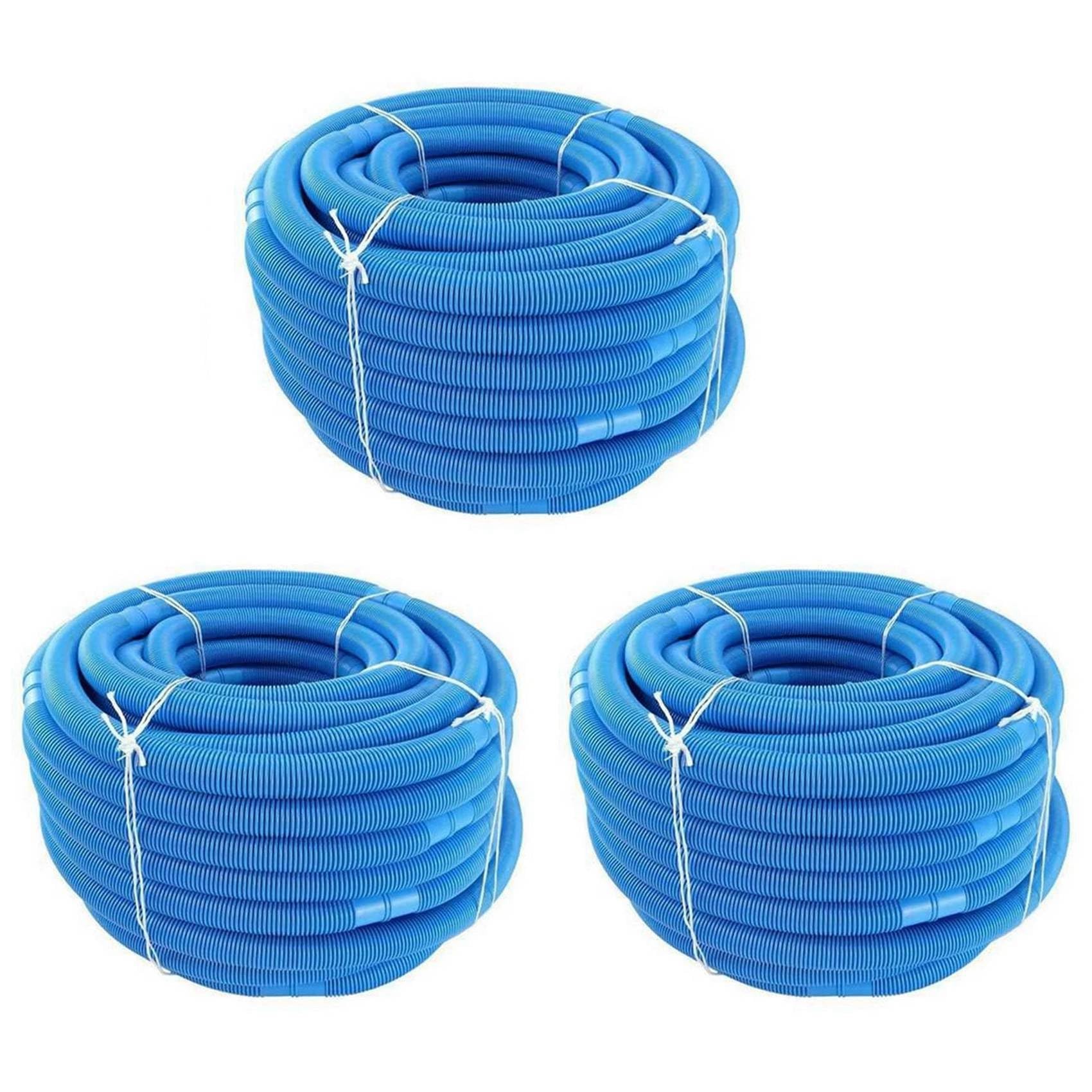 Hndhbfgrt Blue 3Pcs 5M Swimming Pool Vacuum Cleaner Hose Suction Swimming Replacement Pipe Swimming Pool Cleaning Hose