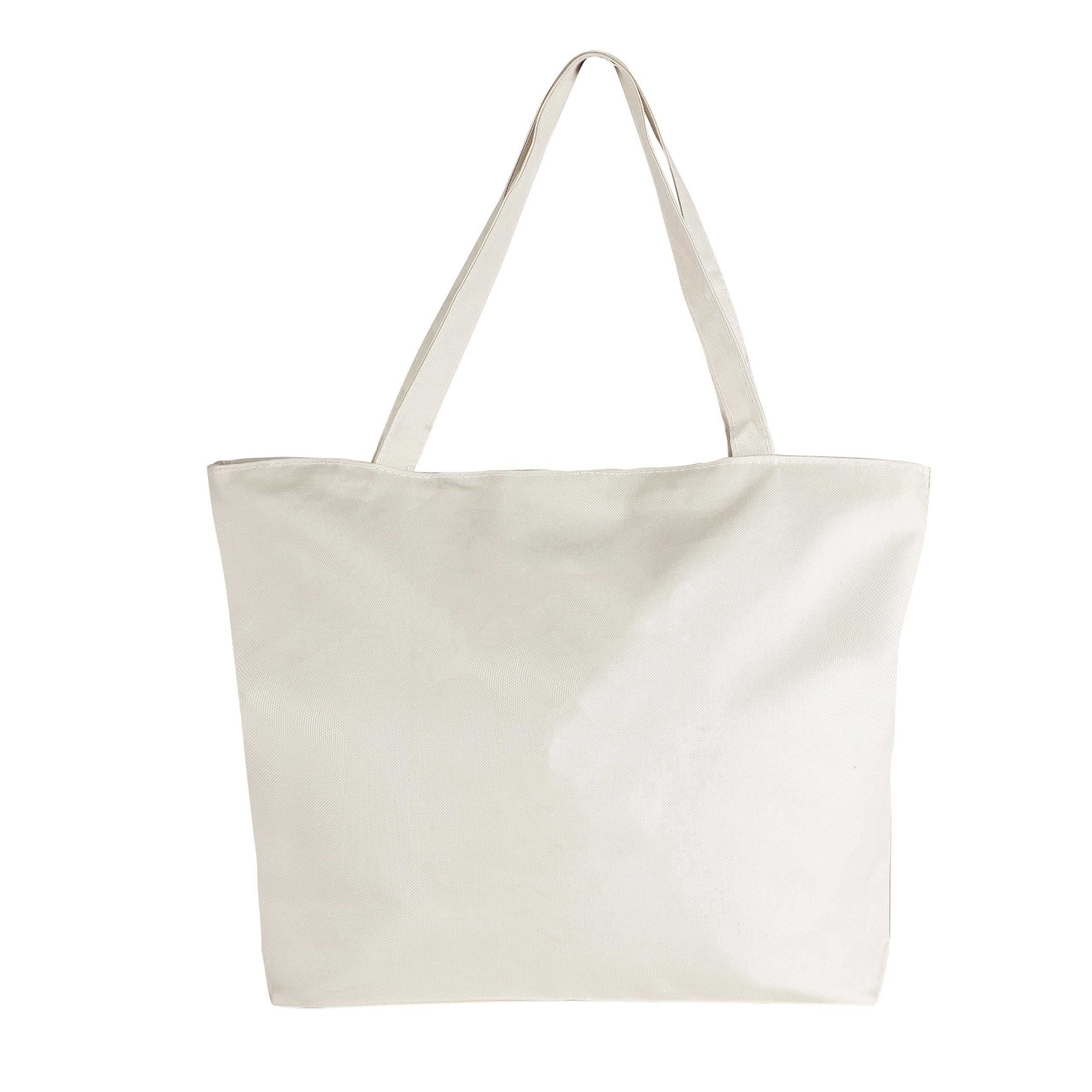 BROGBUS Classics Canvas Tote Bags for Women Girls Canvas Handbag Zipper Large Capacity Shoulder Bag for College Office Use 1