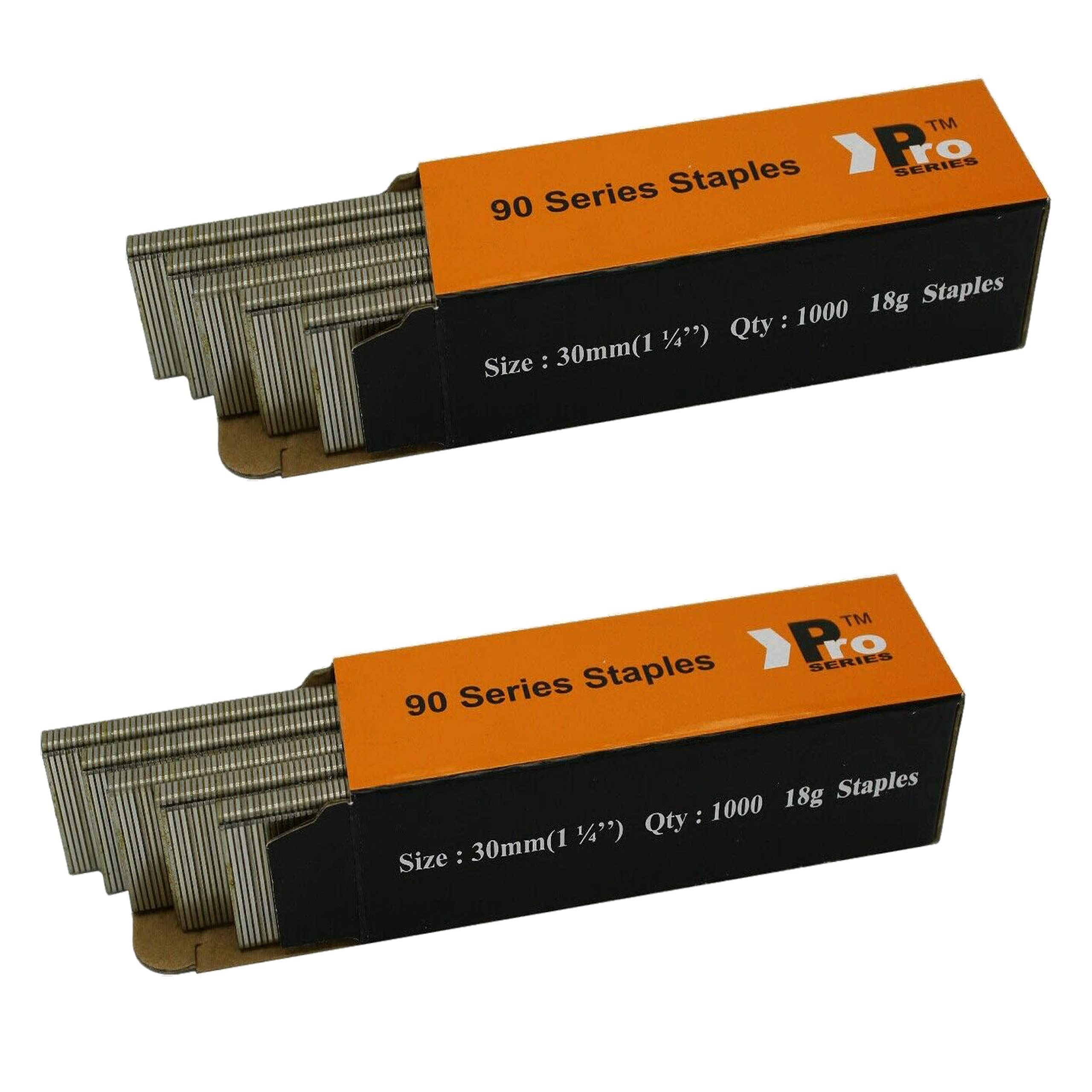90 Type Staples: Size 30mm x 2000 (for Staplers Paslode, Dewalt, s7, Pro Series)