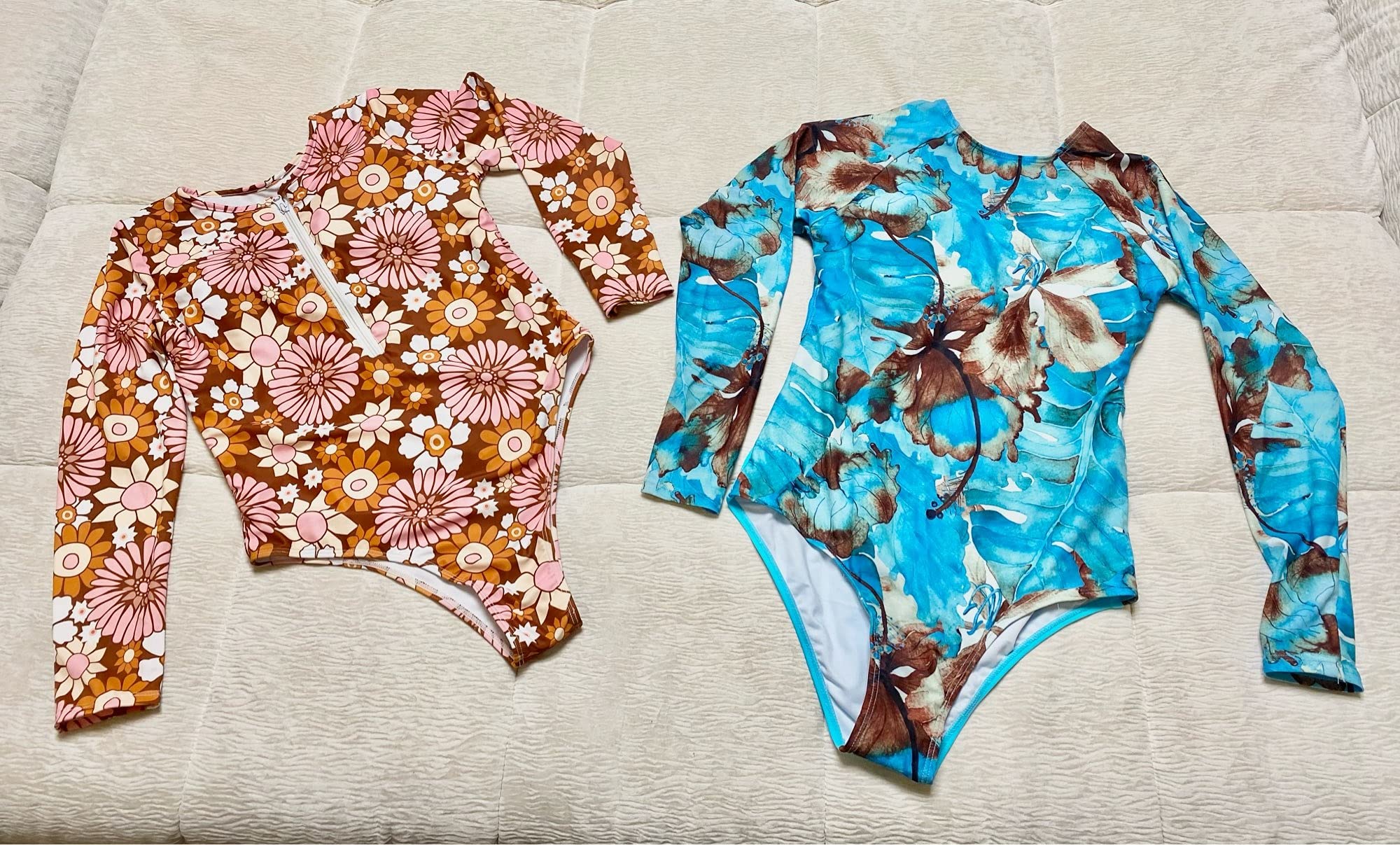 Długie rękaw Swimweear Surfing Kostium kąpielowy Damski Druk One Piece Swimsuit Beach Nosić